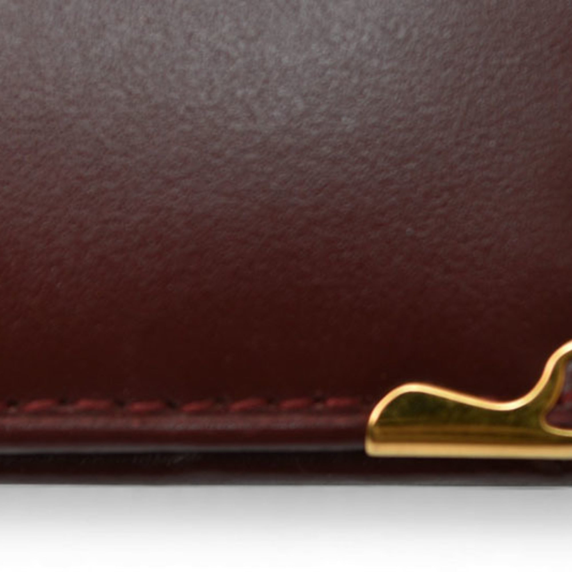 Cartier Bordeaux Leather Wallet (Bi-Fold) (Pre-Owned)