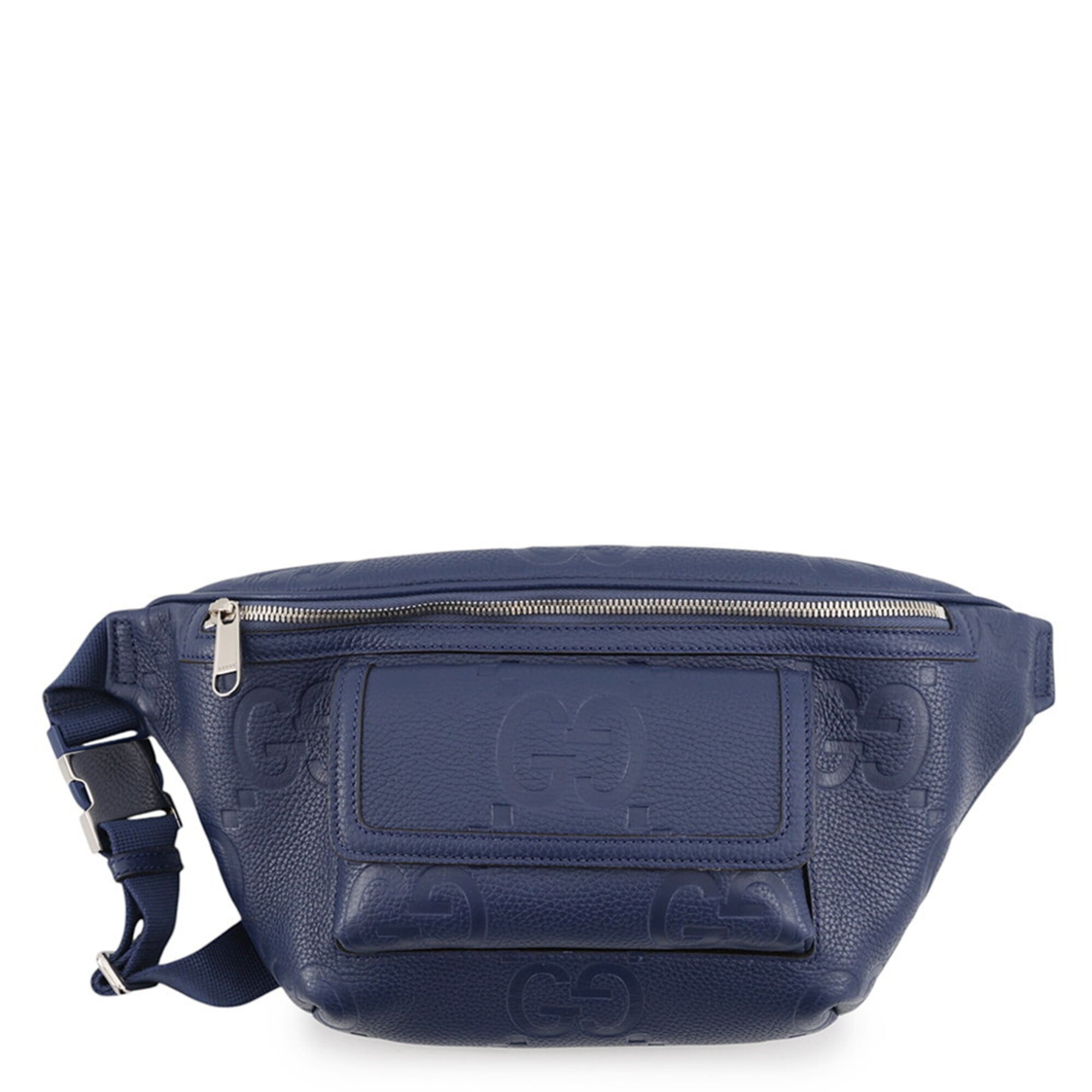 Gucci Blue Leather Handbag Sling Bag (Pre-Owned)
