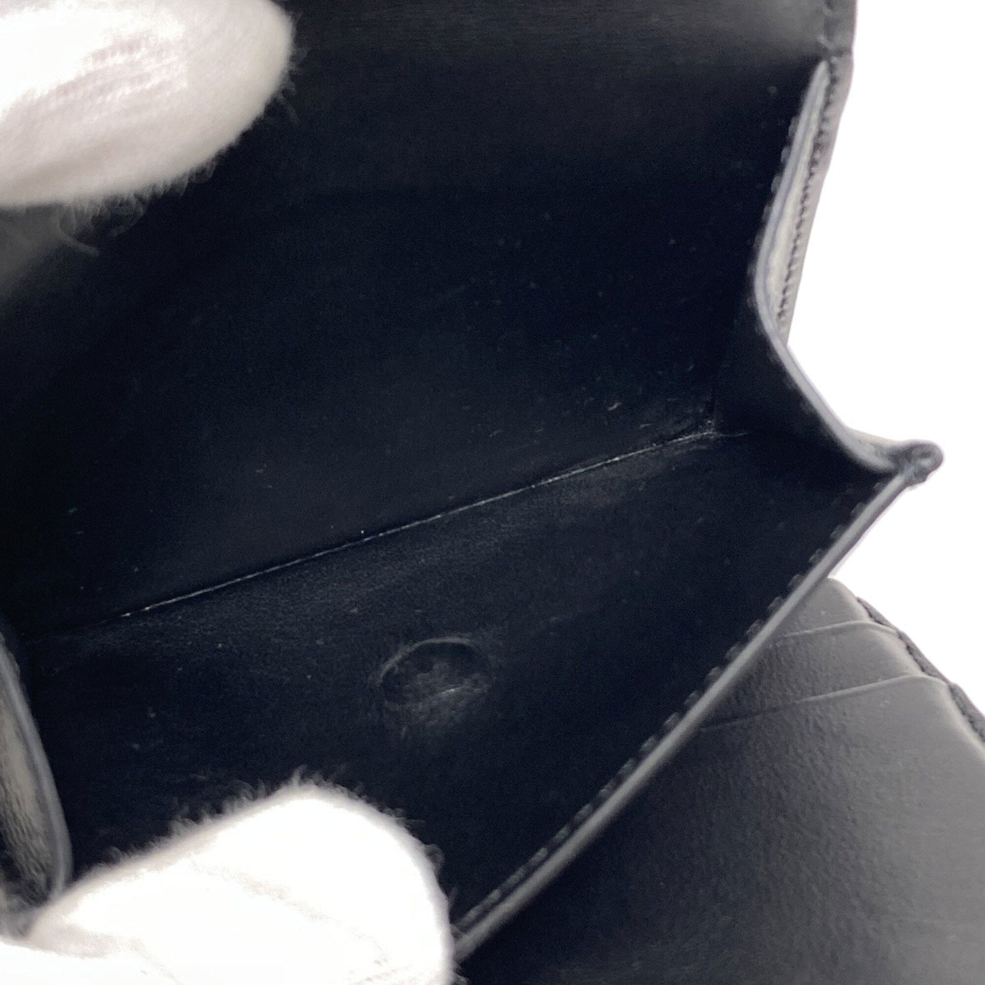 Celine Black Leather Wallet (Tri-Fold) (Pre-Owned)
