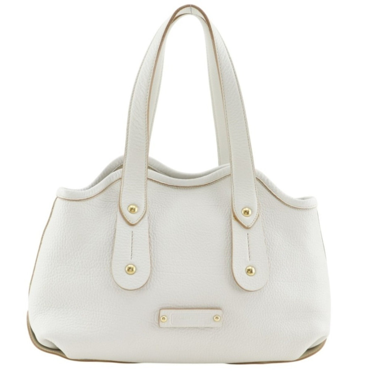 Salvatore Ferragamo White Leather Tote Bag (Pre-Owned)