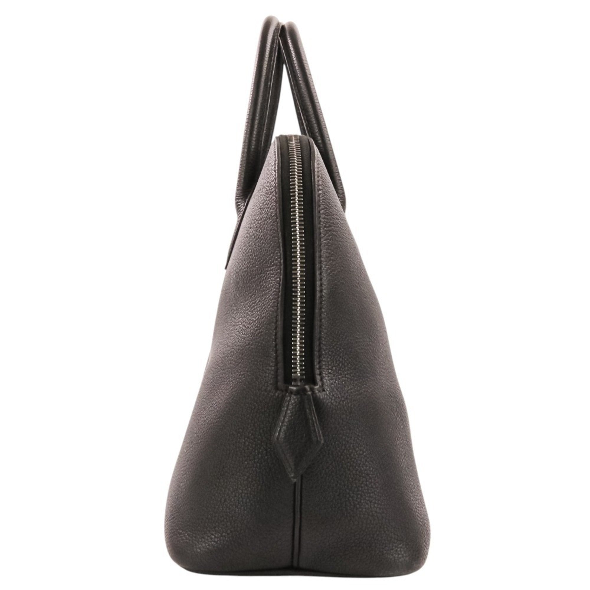Hermes Black Leather Handbag (Pre-Owned)
