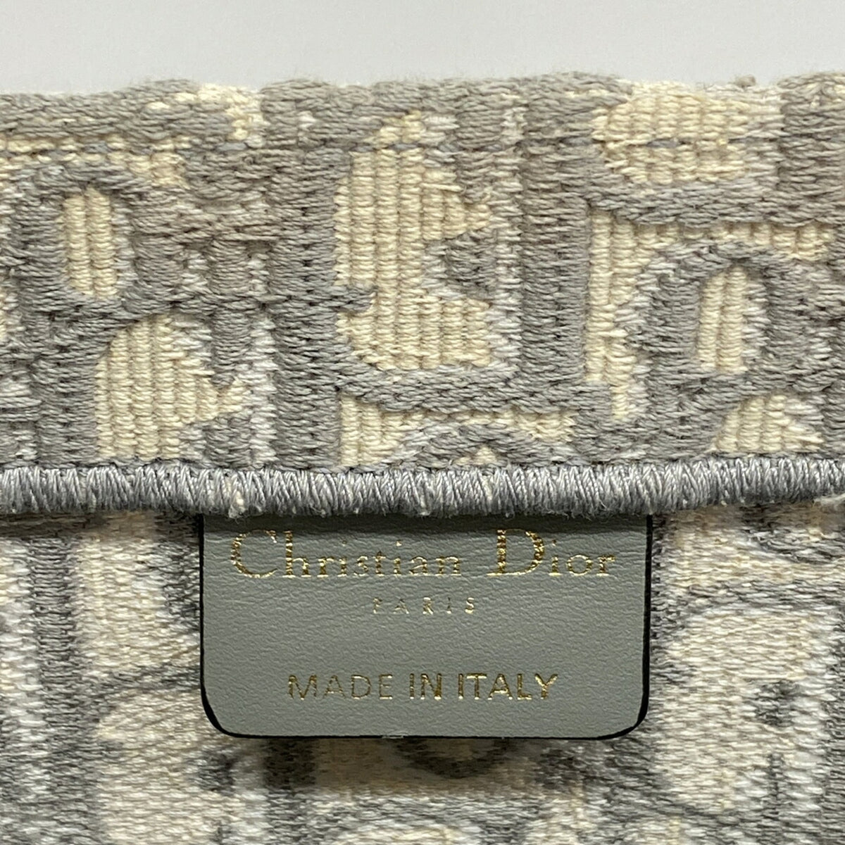 Christian Dior Gray Canvas Tote Bag (Pre-Owned)