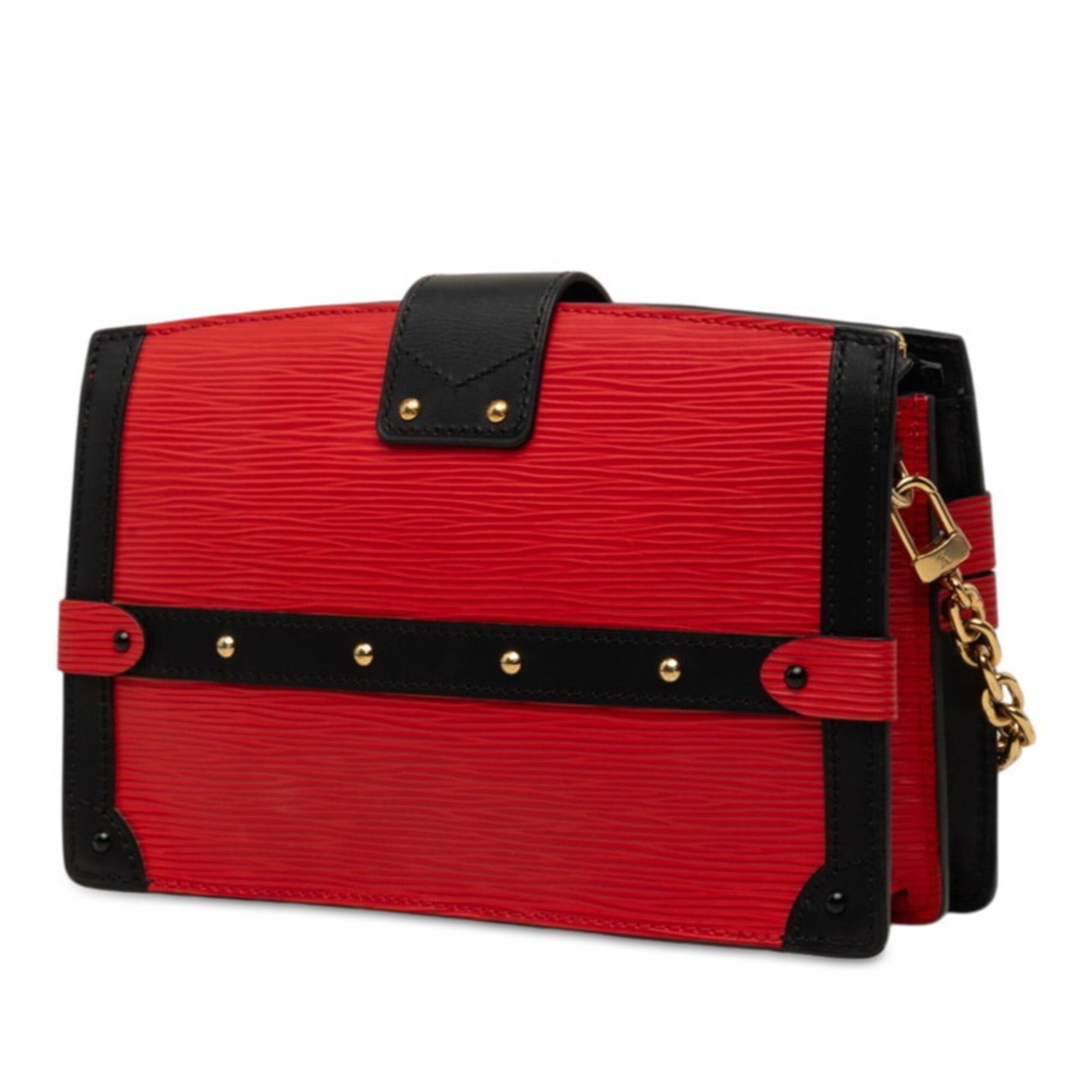 Louis Vuitton Epi Black Red Color Rouge Leather Shoulder Bag (Pre-Owned)