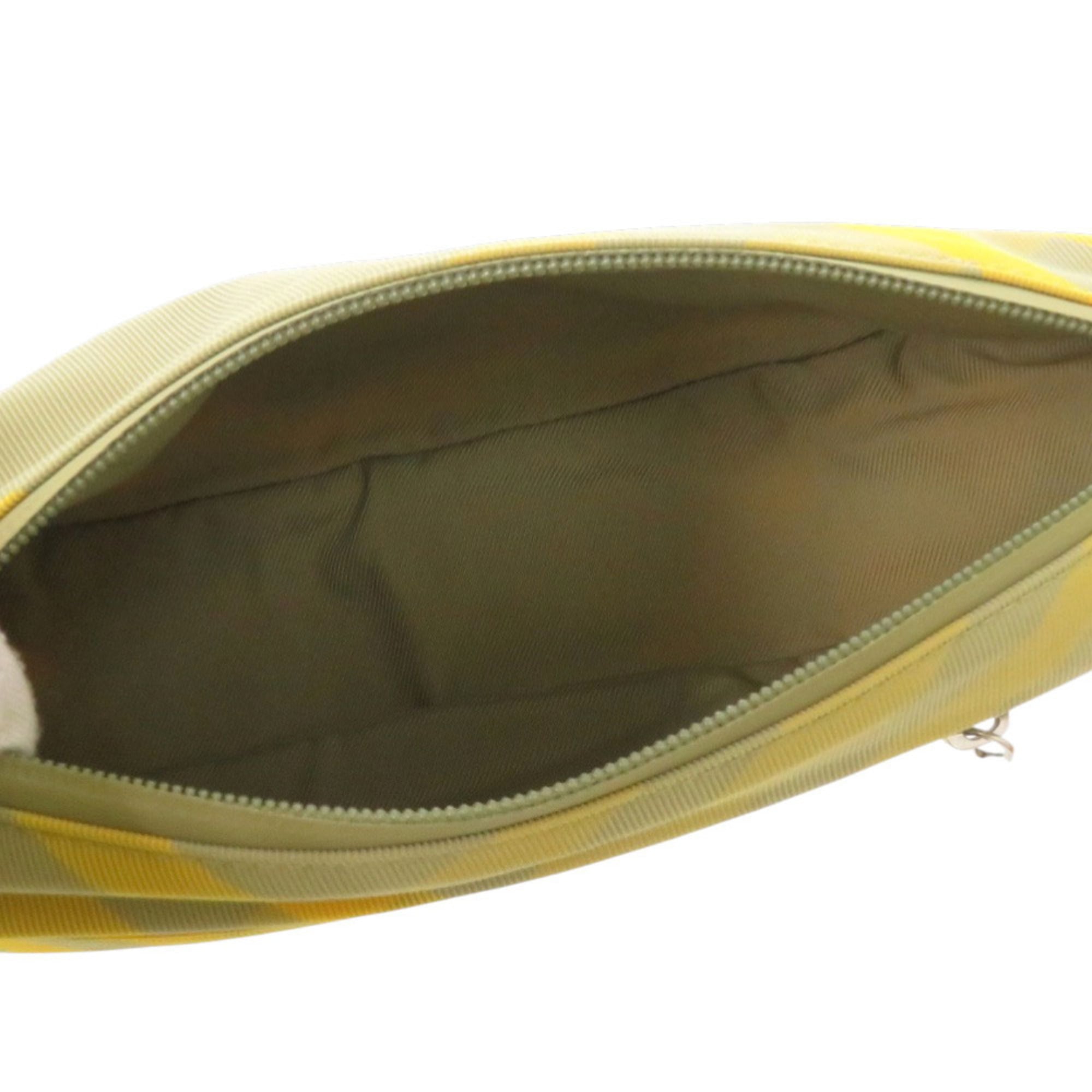 Burberry Khaki Yellow Nylon Shoulder Bag (Pre-Owned)