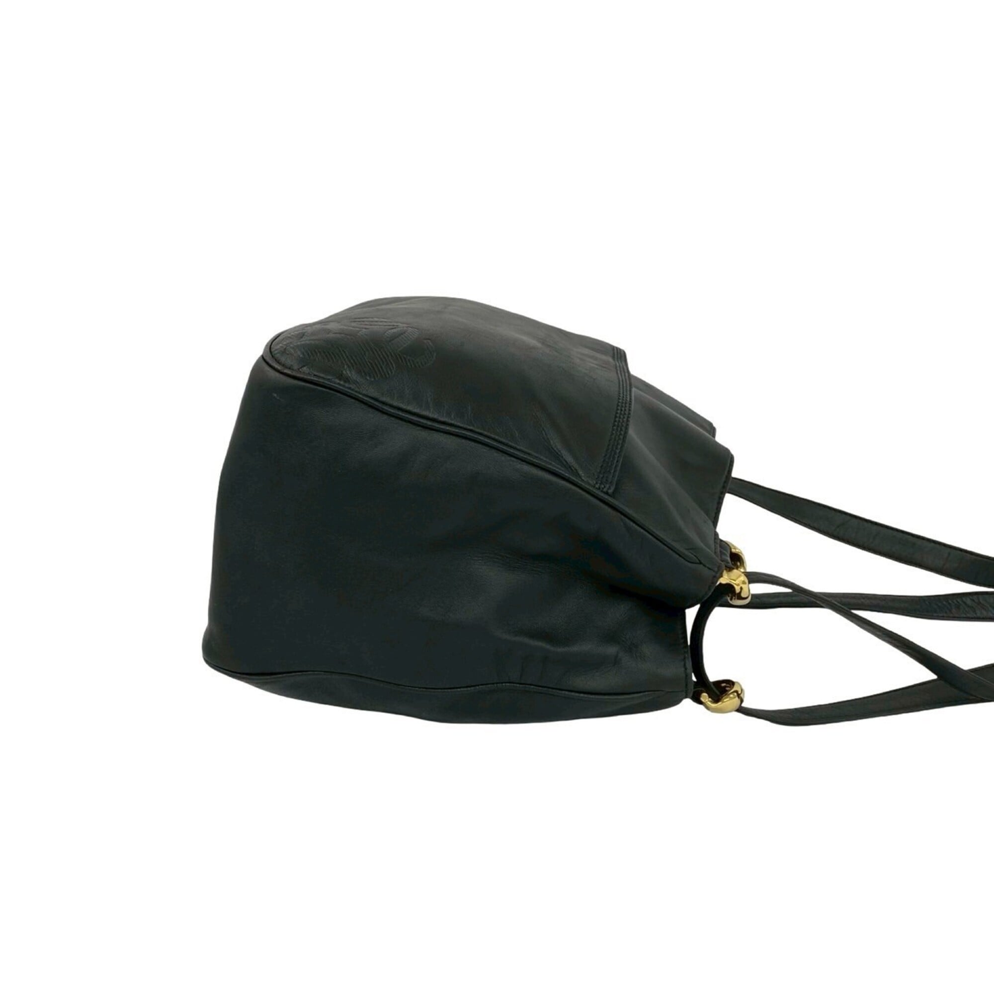 Loewe Black Leather Pochette Shoulder Bag (Pre-Owned)