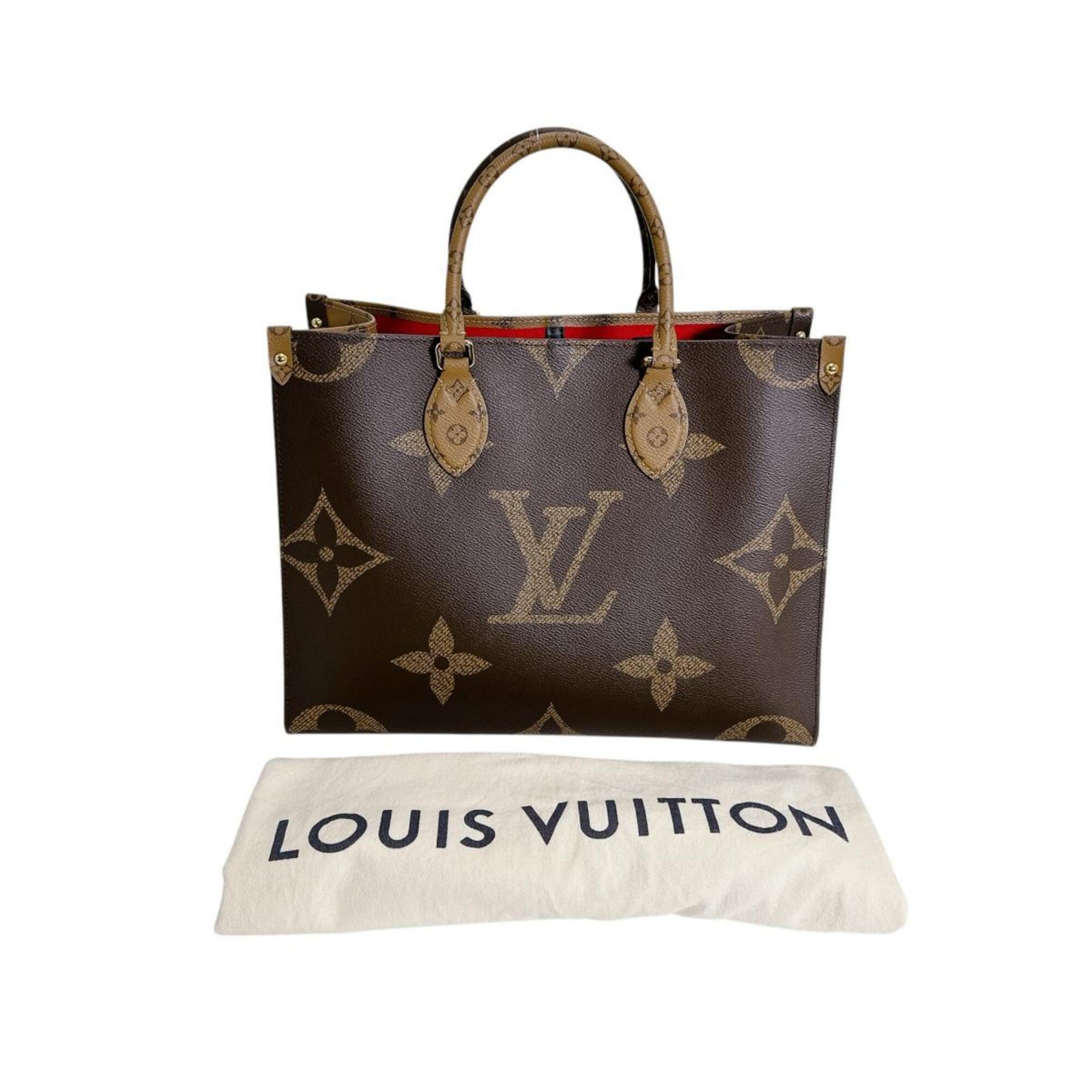 Louis Vuitton Brown Monogram Canvas Handbag Tote Bag (Pre-Owned)