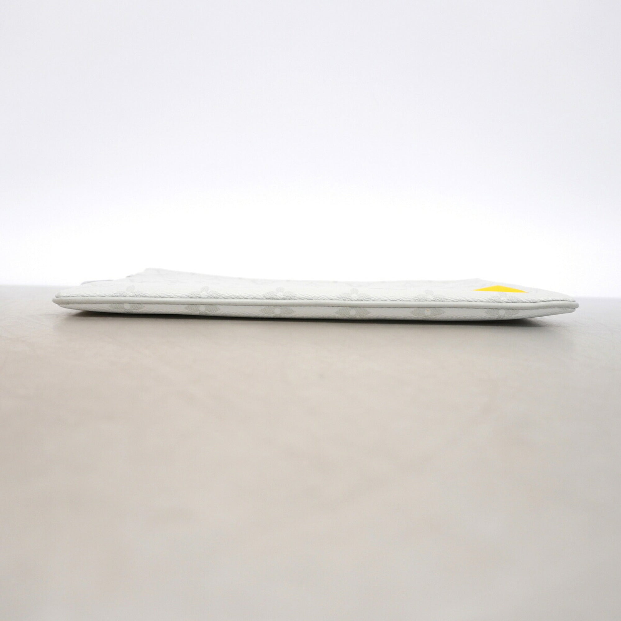 Louis Vuitton Gray Yellow Clutch Bag (Pre-Owned)