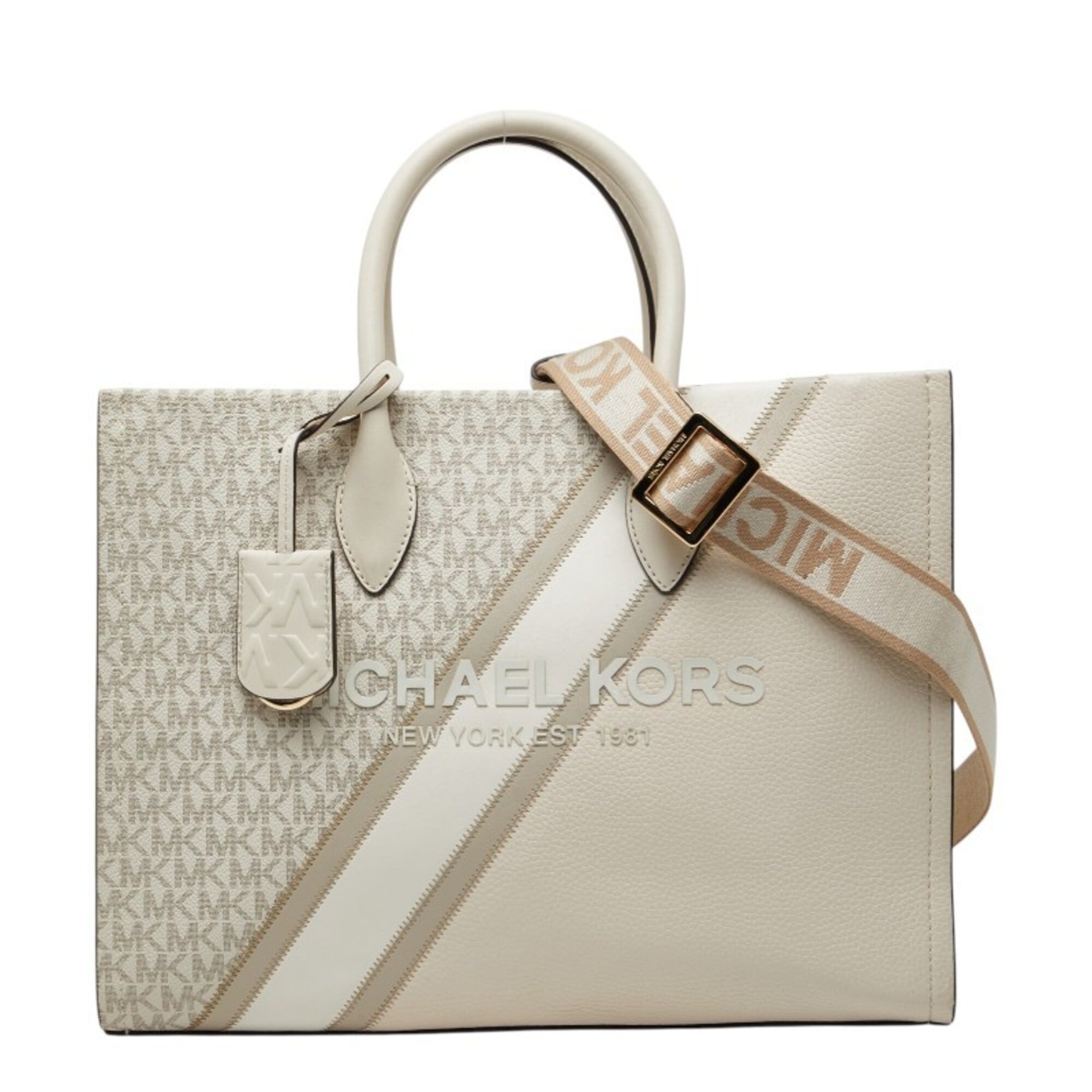 Michael Kors Beige Ivory Leather Handbag (Pre-Owned)