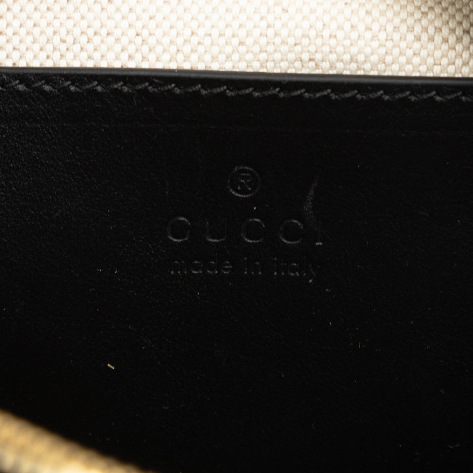 Gucci Black Leather Handbag Shoulder Bag (Pre-Owned)