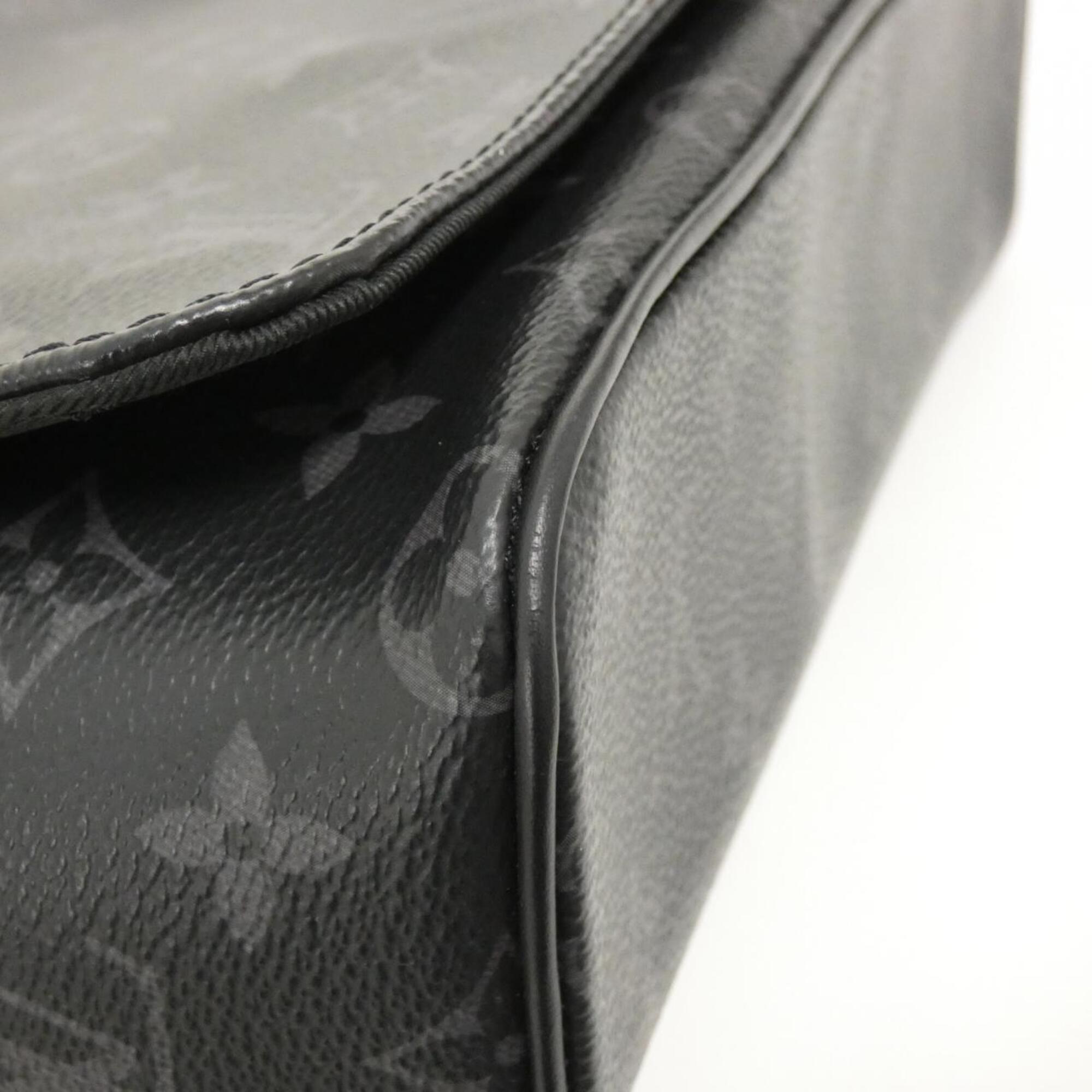 Louis Vuitton Black Coated Canvas Shoulder Bag (Pre-Owned)