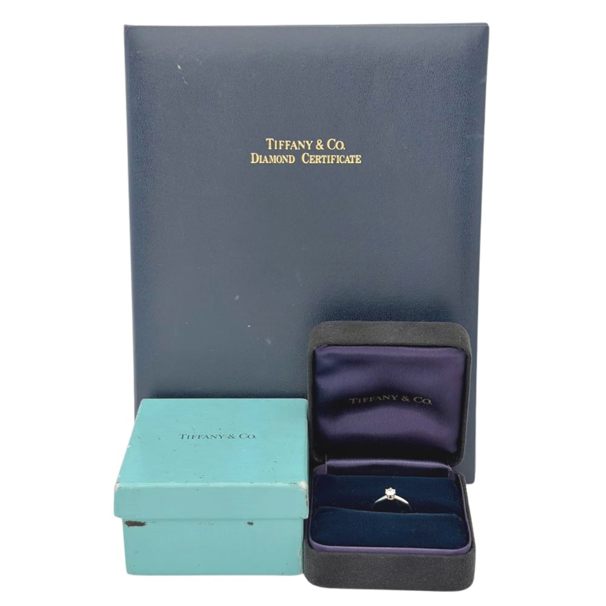 Tiffany Platinum Platinum 950 Band Ring (Pre-Owned)