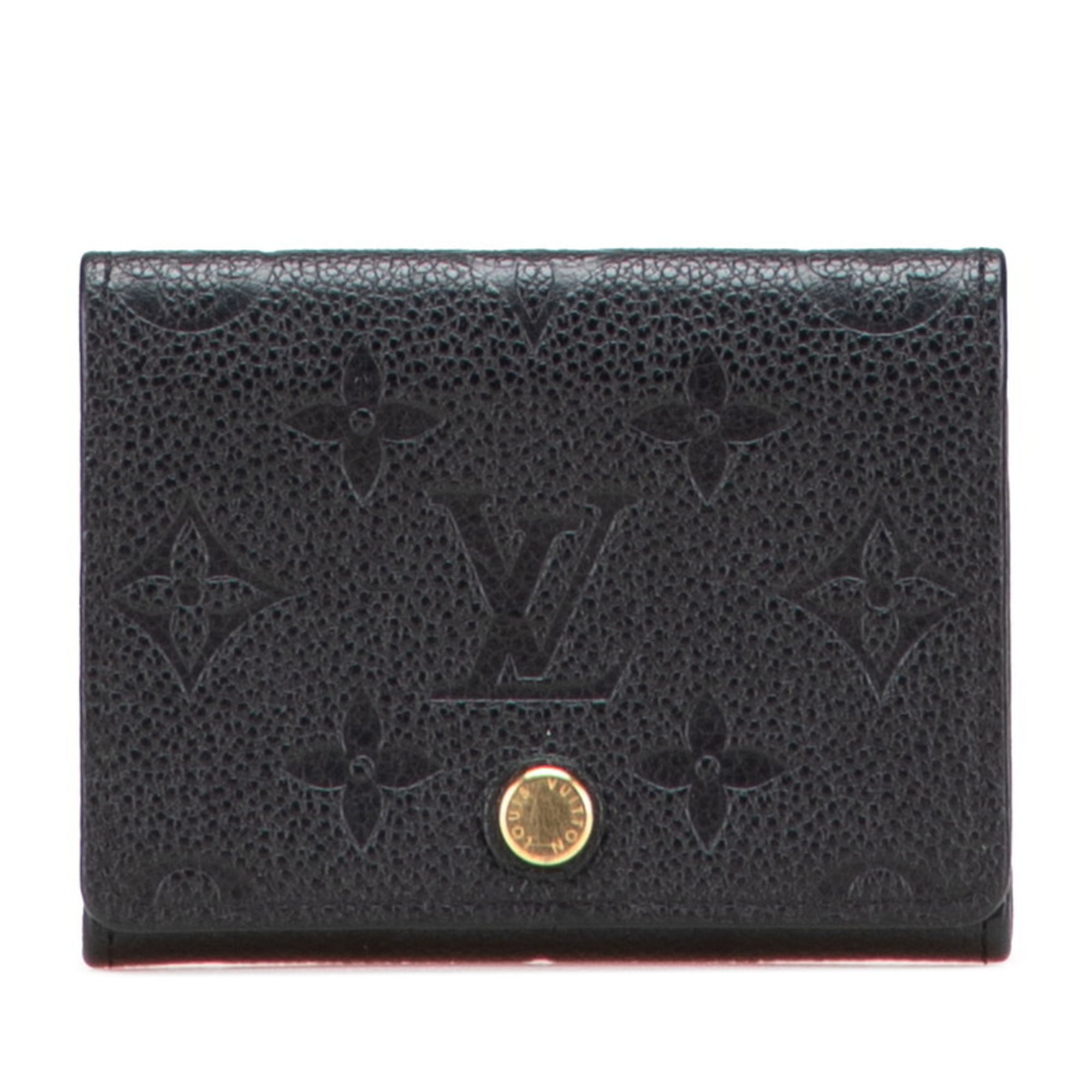 Louis Vuitton Black Noir Leather Wallet (Bi-Fold) (Pre-Owned)