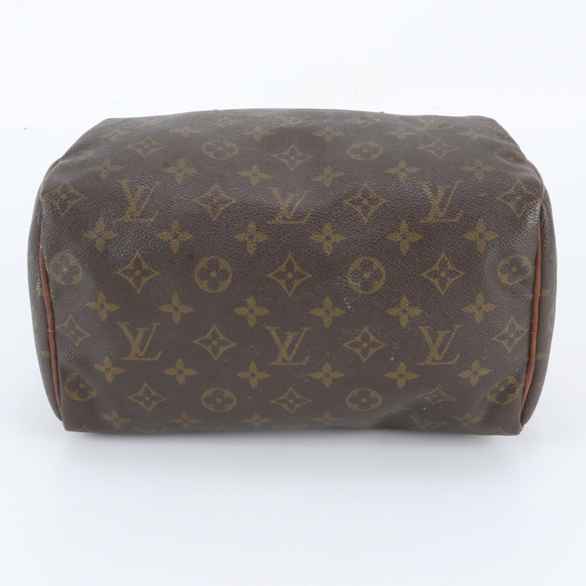 Louis Vuitton Brown Leather Coated Canvas Boston Bag Handbag Tote Bag (Pre-Owned)