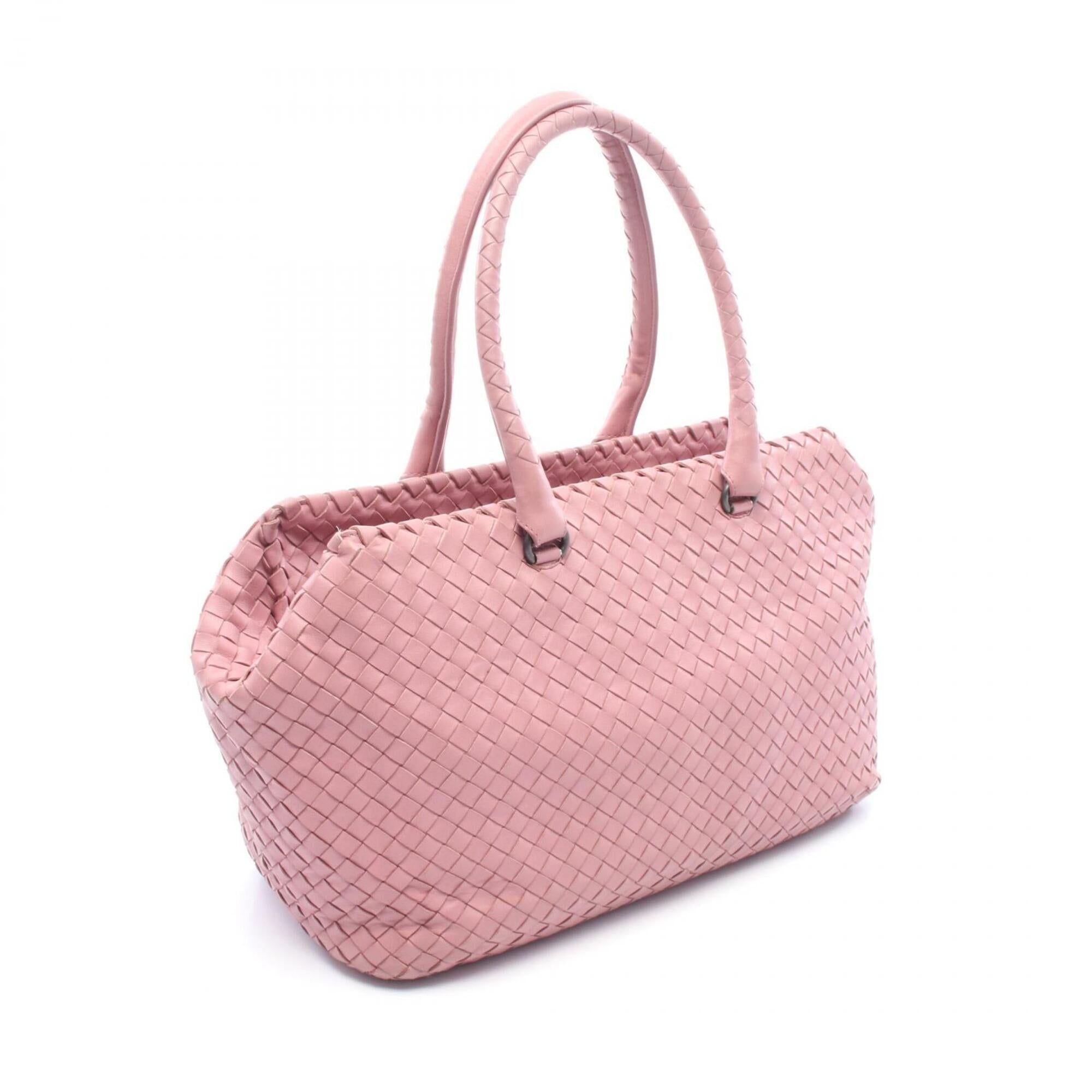 Bottega Veneta Pink Intrecciato Handbag Tote Bag (Pre-Owned)