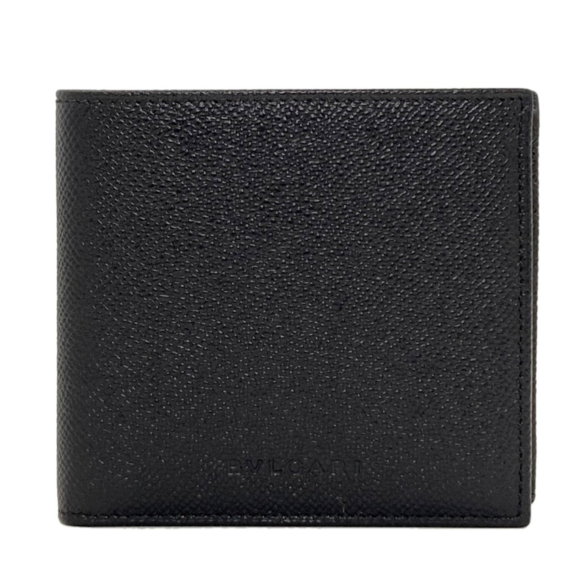 Bvlgari Black Leather Wallet (Bi-Fold) (Pre-Owned)