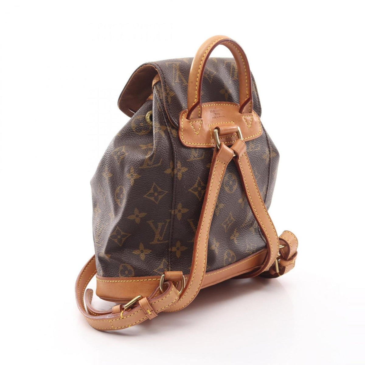 Louis Vuitton Brown Monogram Coated Canvas Leather Backpack (Pre-Owned)