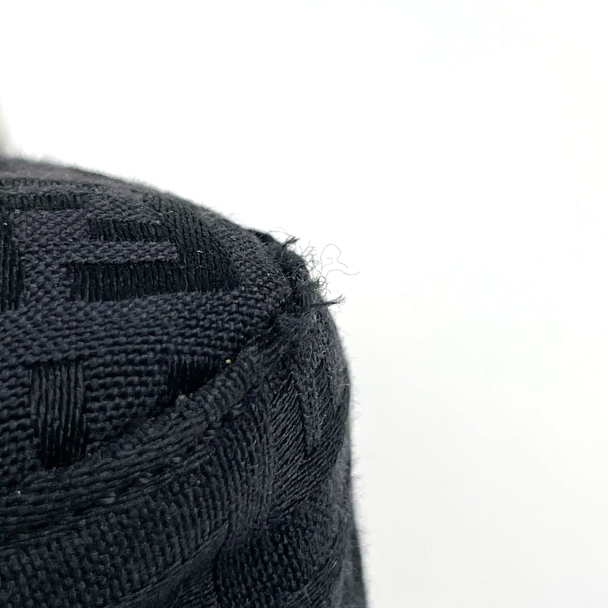 Fendi Black Canvas Leather Shoulder Bag (Pre-Owned)