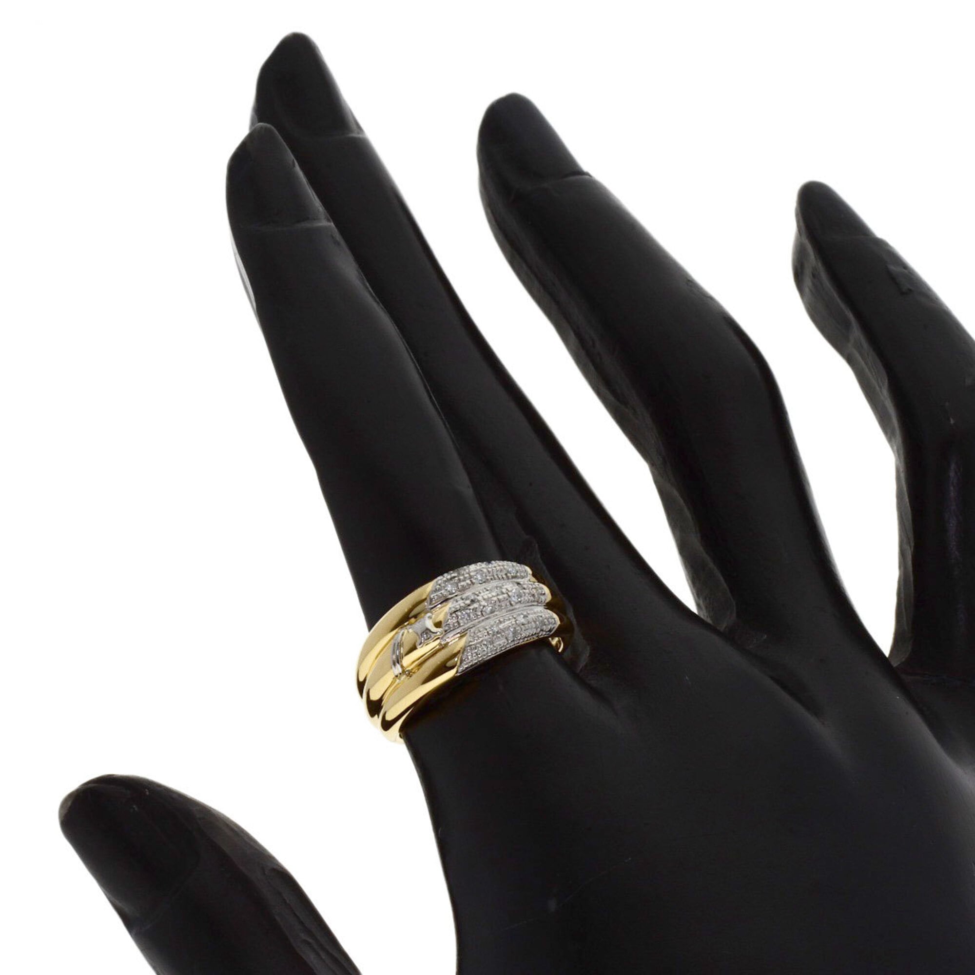 Celine Yellow Gold (18K) Platinum 900 Band Ring (Pre-Owned)