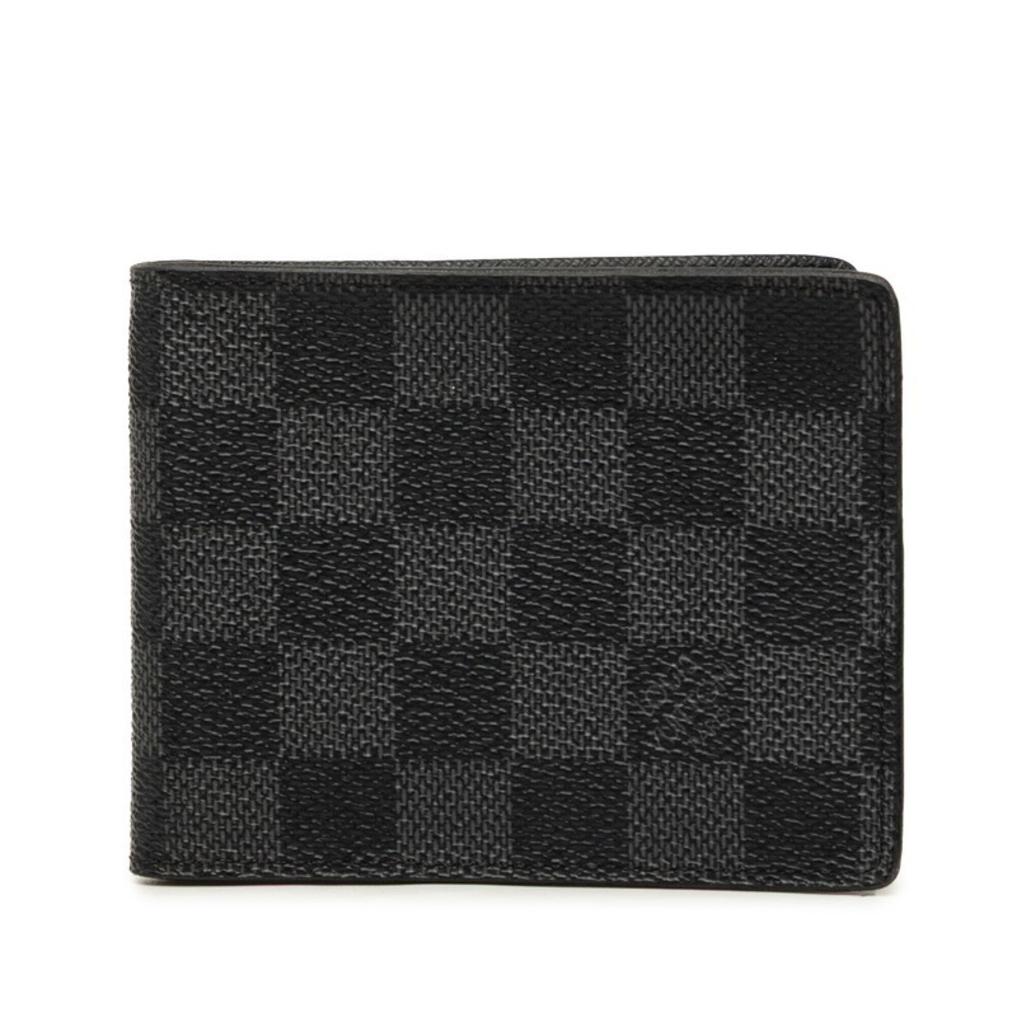 Louis Vuitton Black Damier Graphite Pvc Wallet (Bi-Fold) (Pre-Owned)
