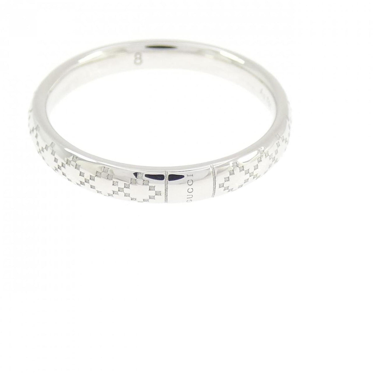 Gucci White Gold White Gold (18K) Band Ring (Pre-Owned)