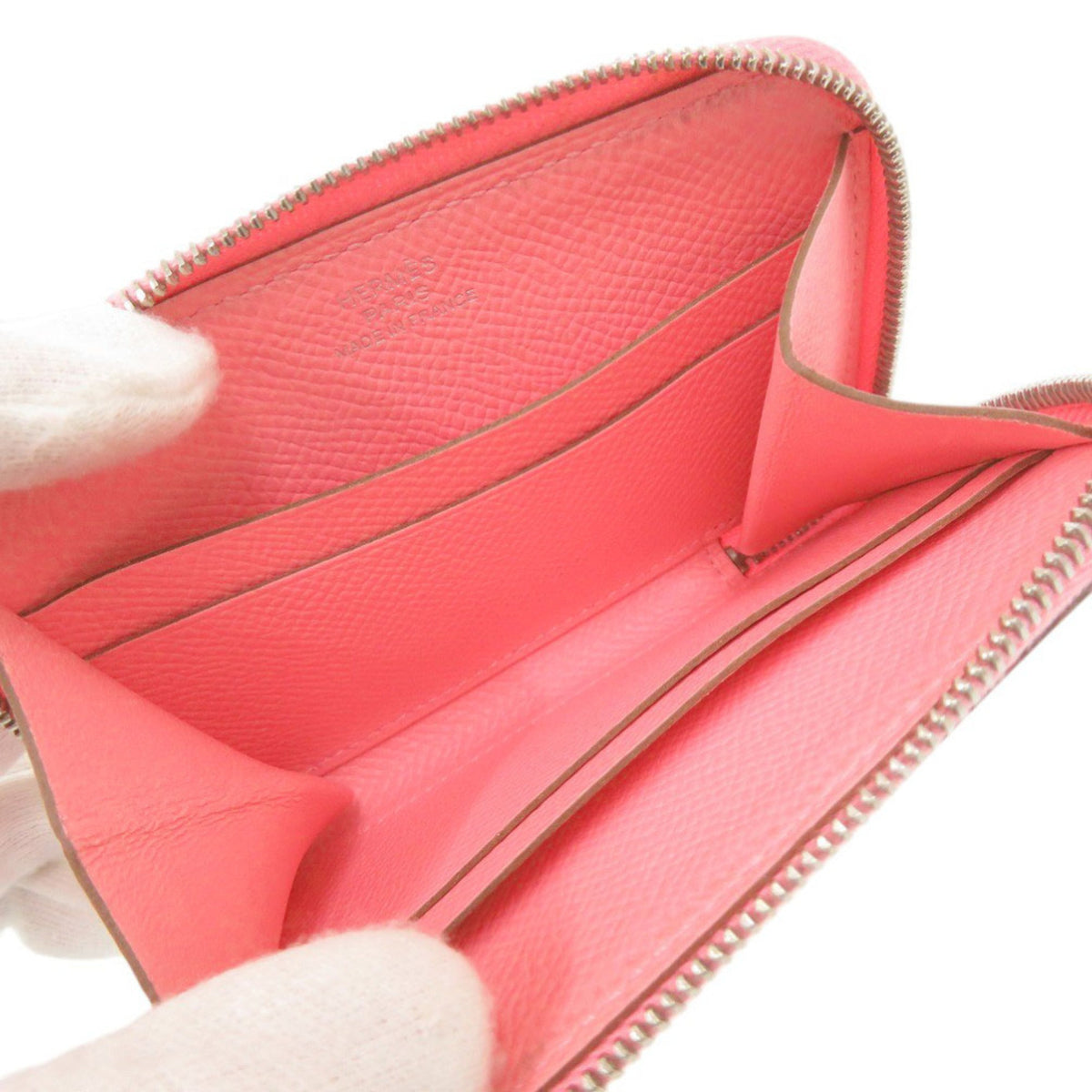 Hermes Rose Confetti Epsom Leather Coin Purse/Coin Case (Pre-Owned)