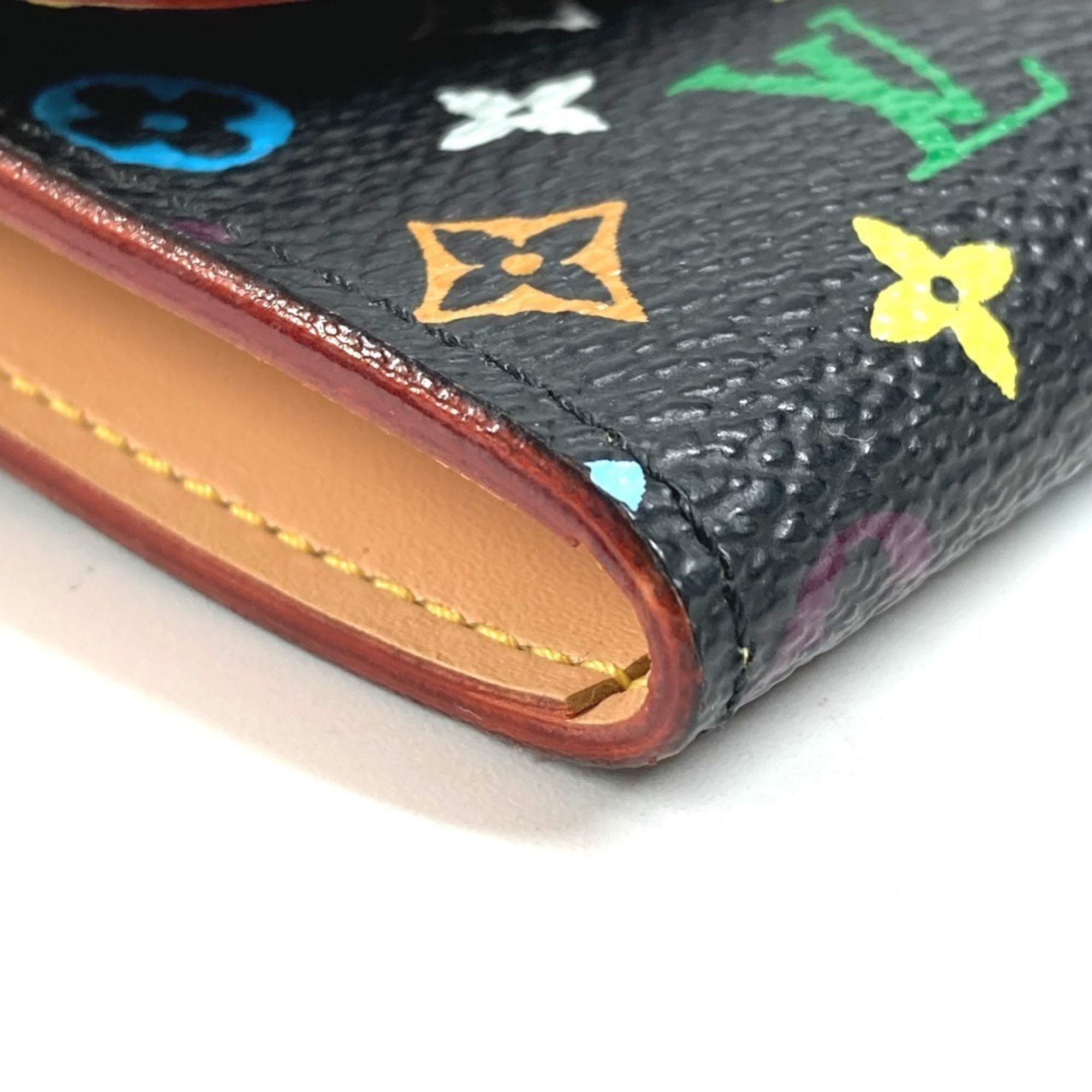Louis Vuitton Black Monogram Multi-Color Noir Monogram Multicolore Coin Purse/Coin Case (Pre-Owned)