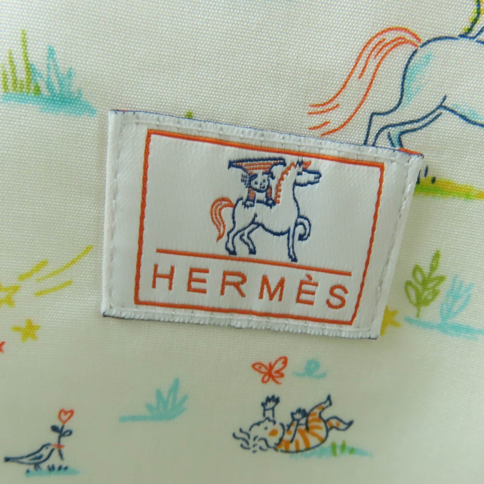 Hermes Light Gray Cotton Polyurethane Polyamide Tote Bag (Pre-Owned)