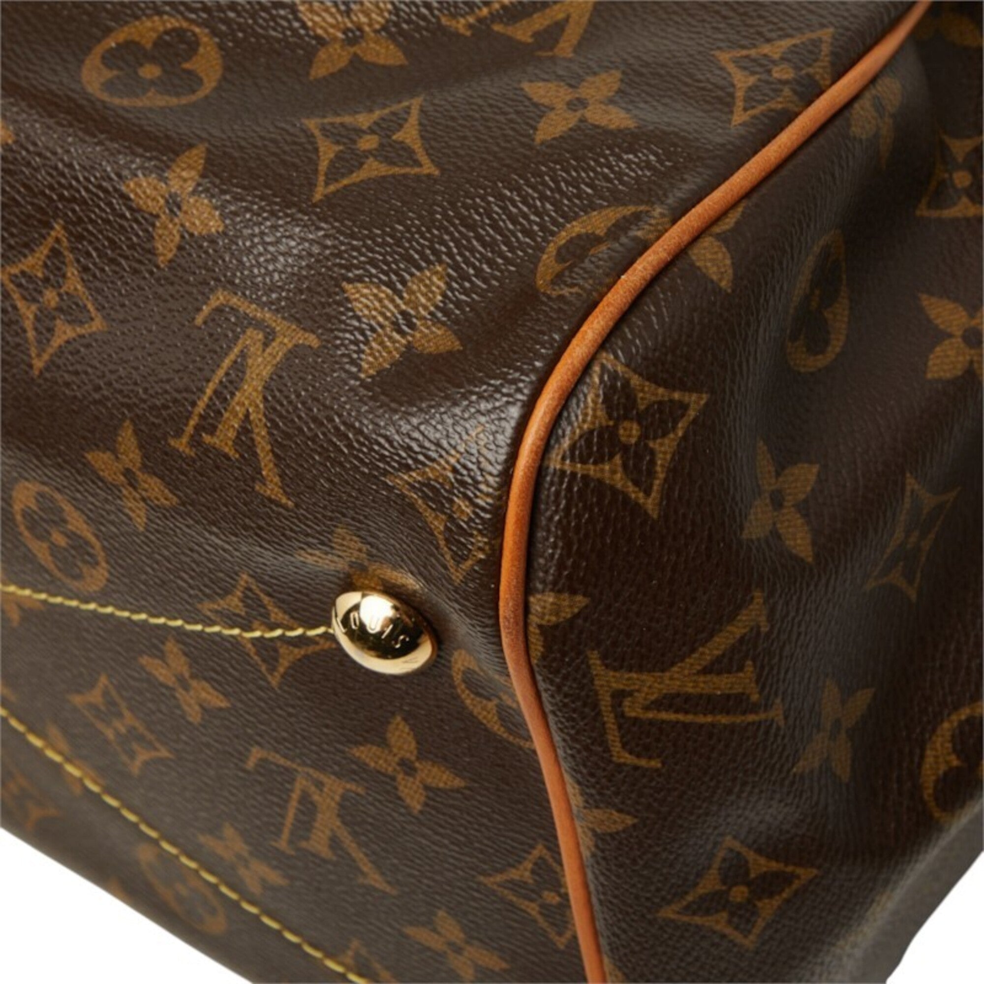 Louis Vuitton Brown Pvc Leather Handbag Shoulder Bag (Pre-Owned)