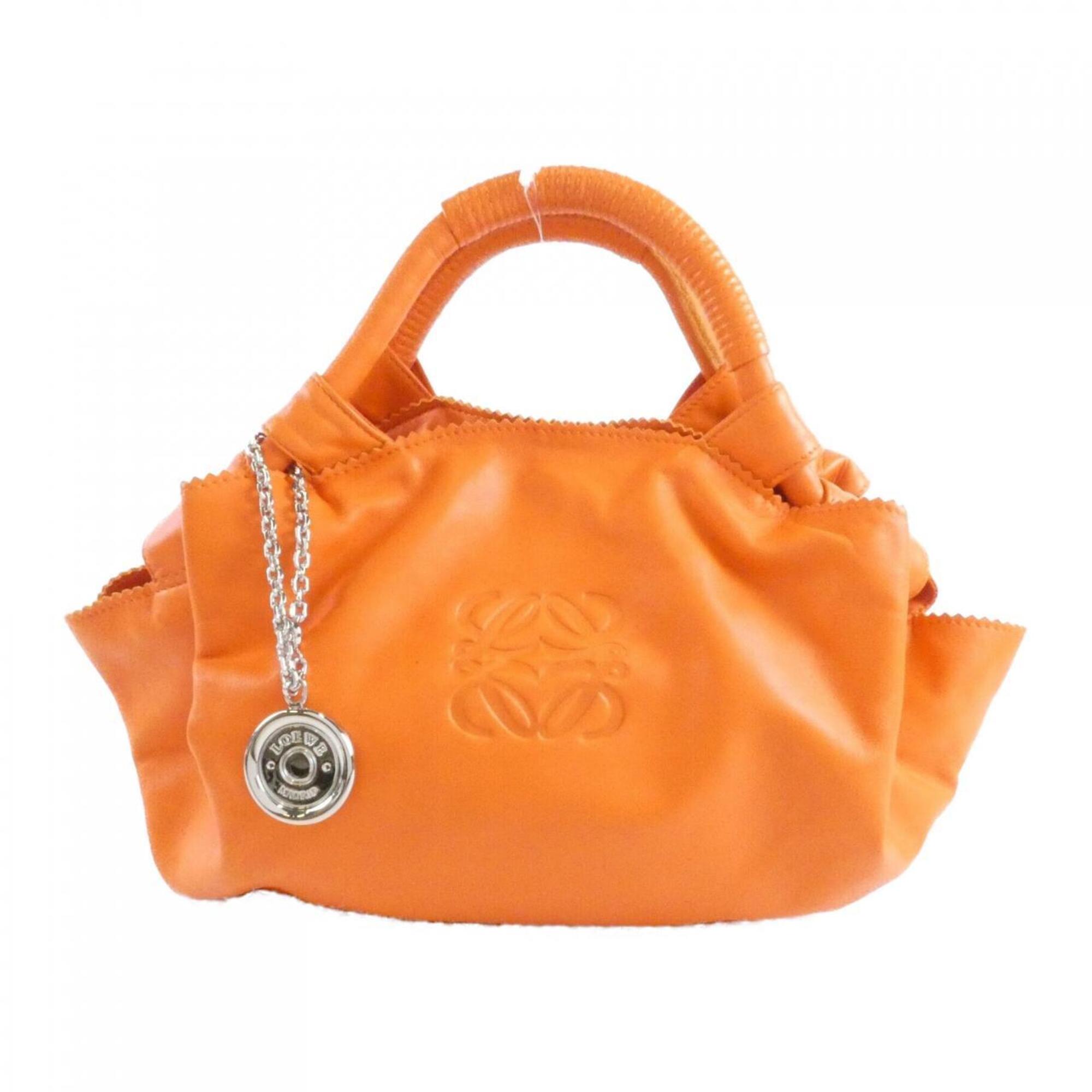 Loewe Orange Leather Handbag (Pre-Owned)