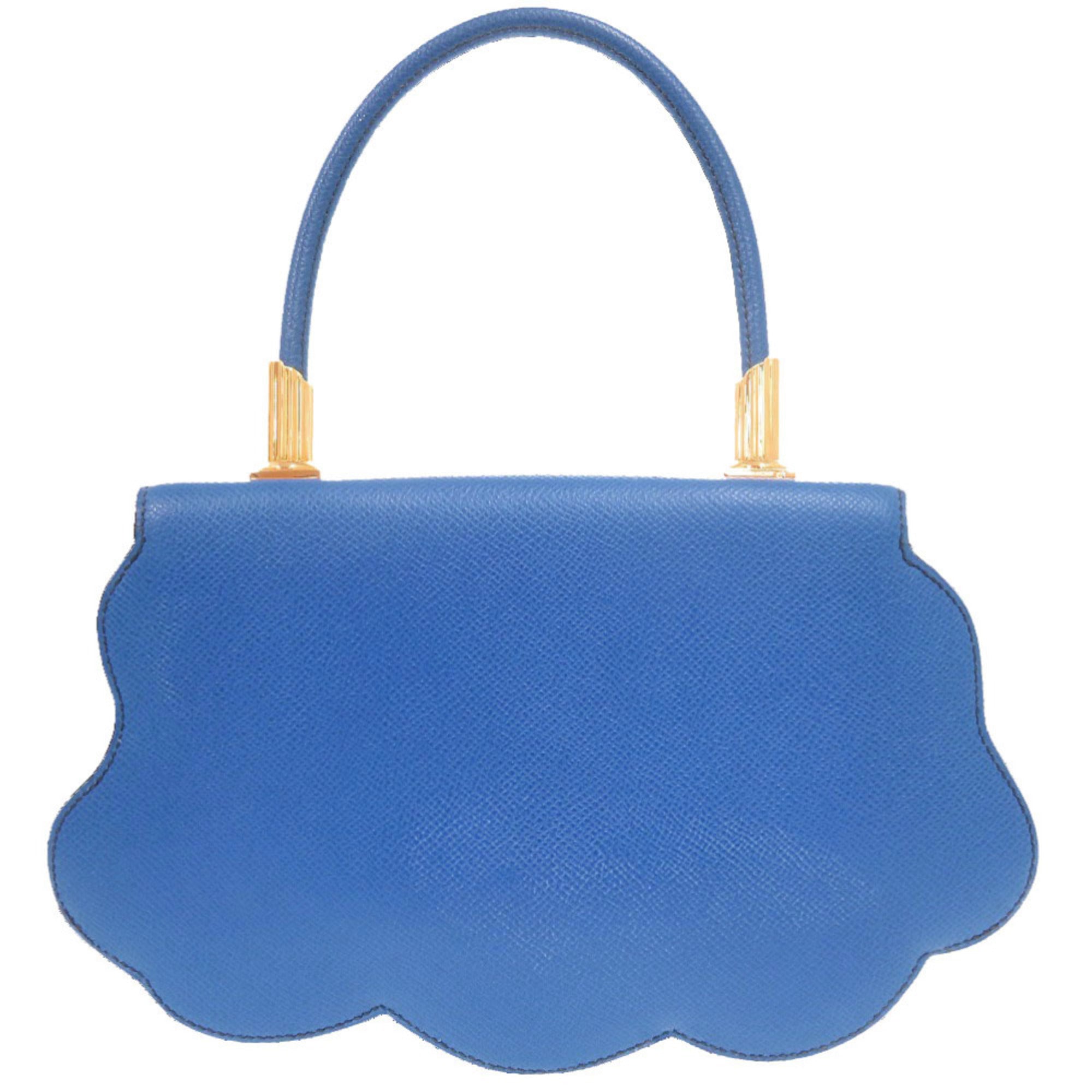 Hermes Blue Courchevel Leather Handbag (Pre-Owned)