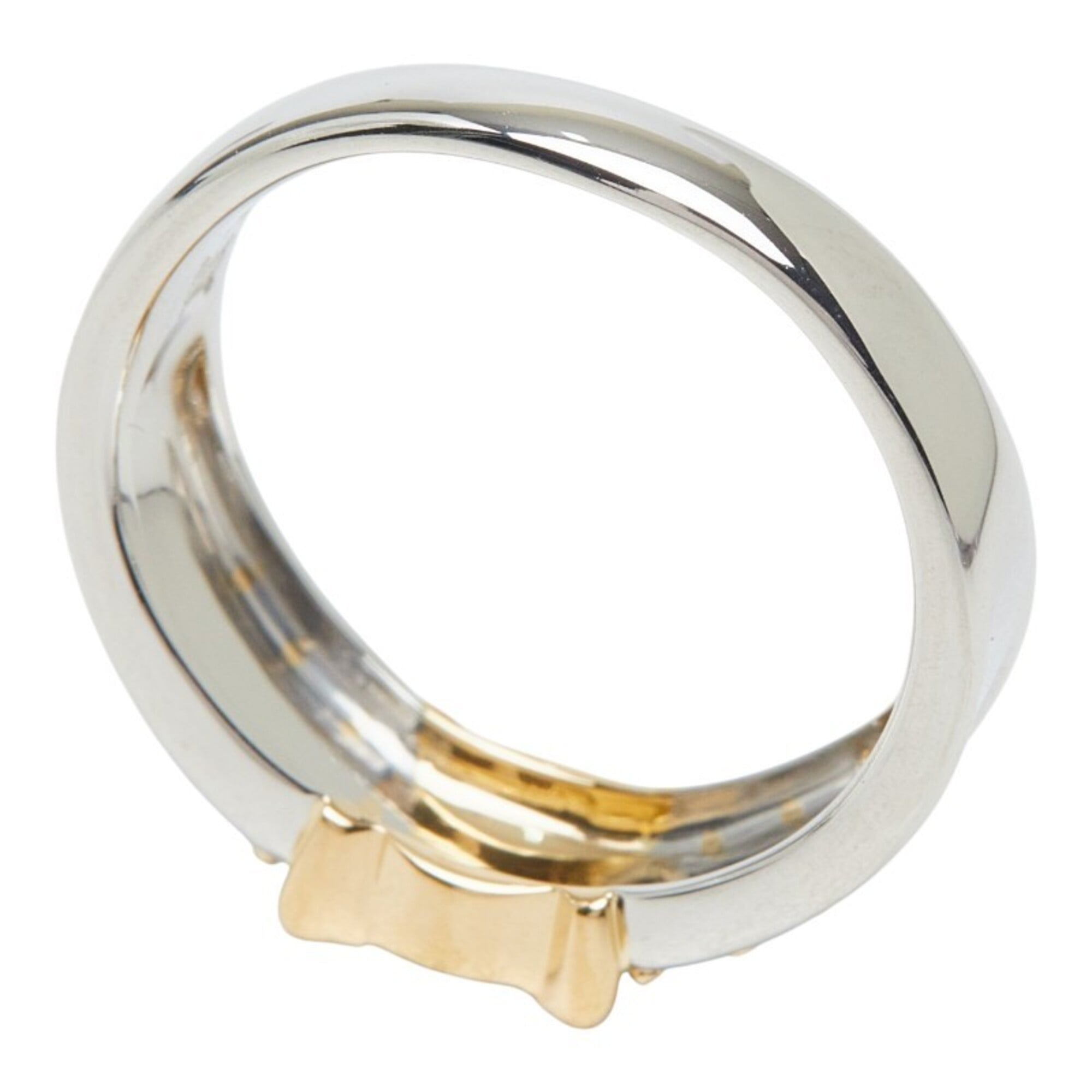 Celine Yellow Gold (18K) Platinum 900 Band Ring (Pre-Owned)