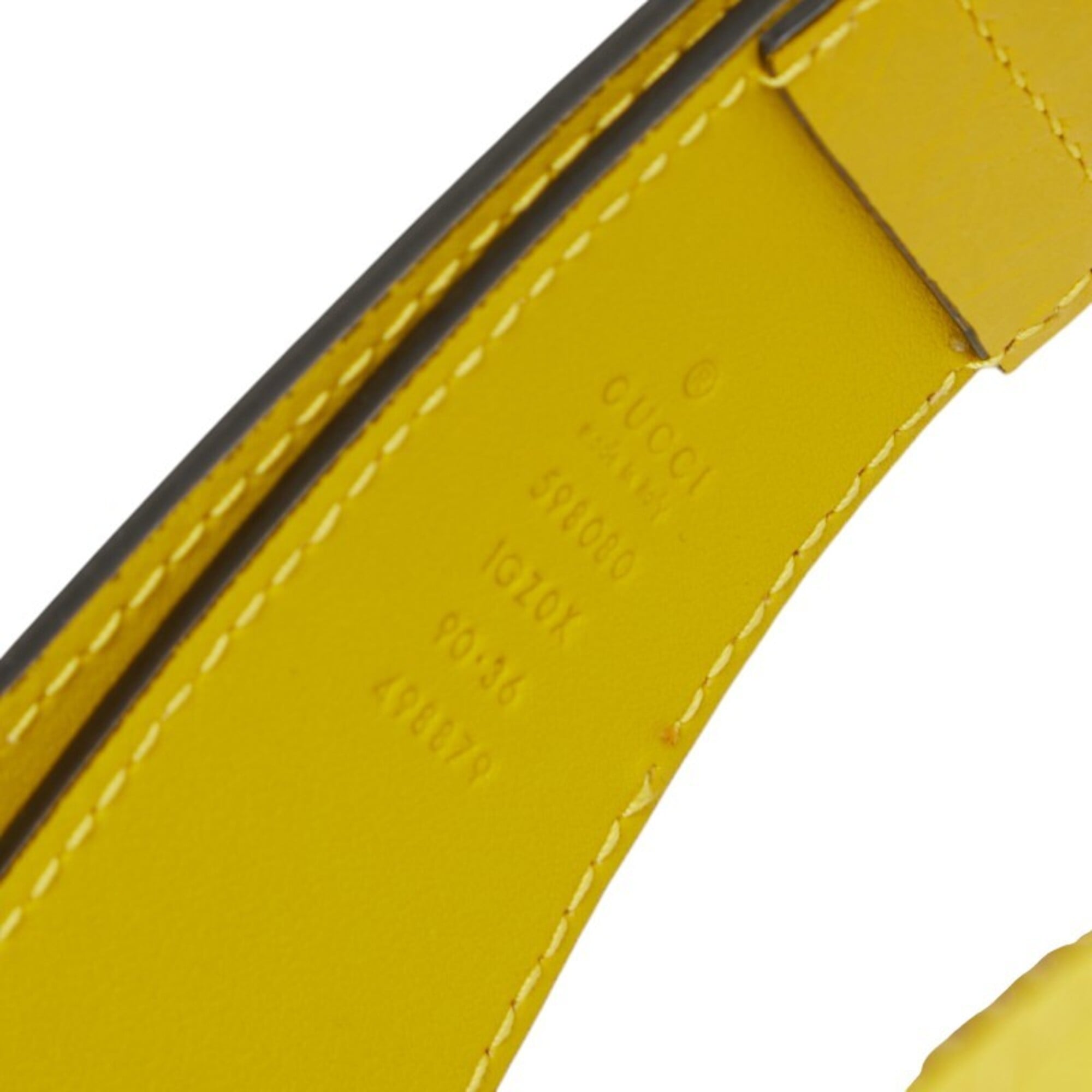 Gucci Yellow Leather Fanny Pack (Pre-Owned)