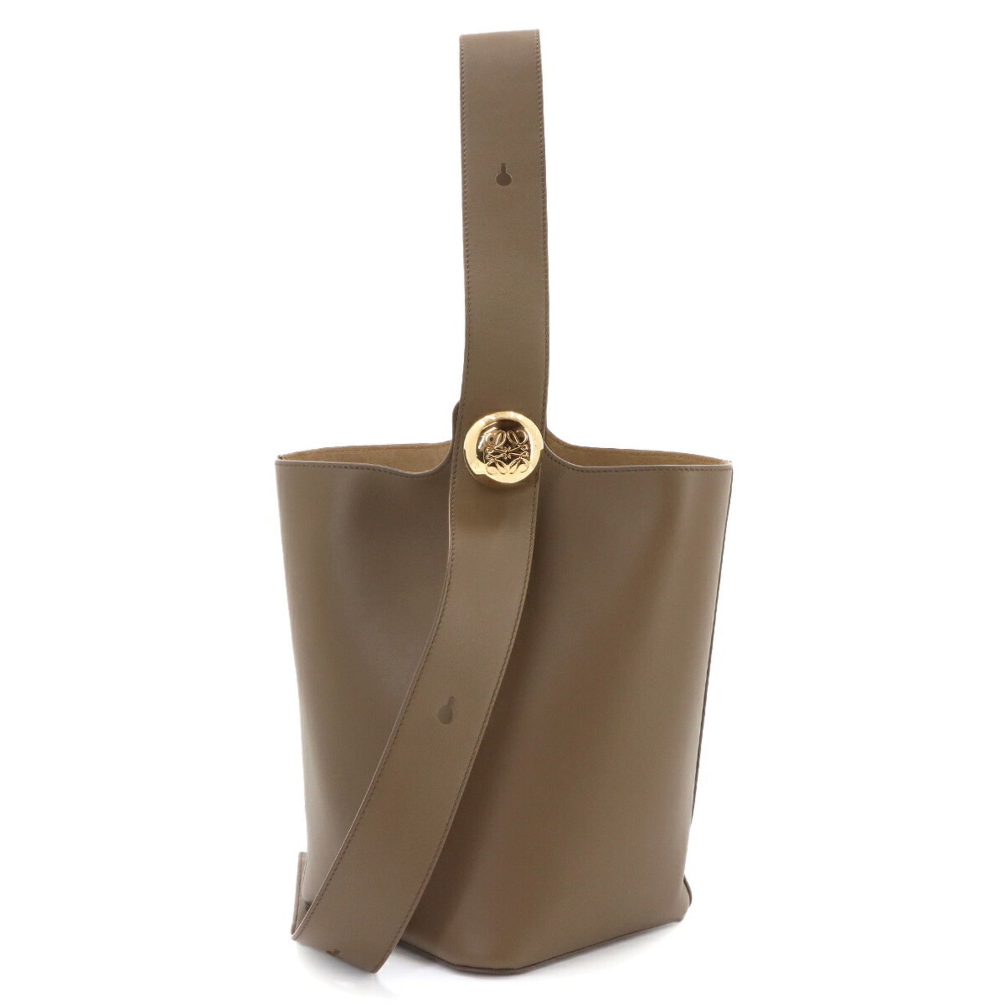 Loewe Brown Leather Handbag Shoulder Bag (Pre-Owned)