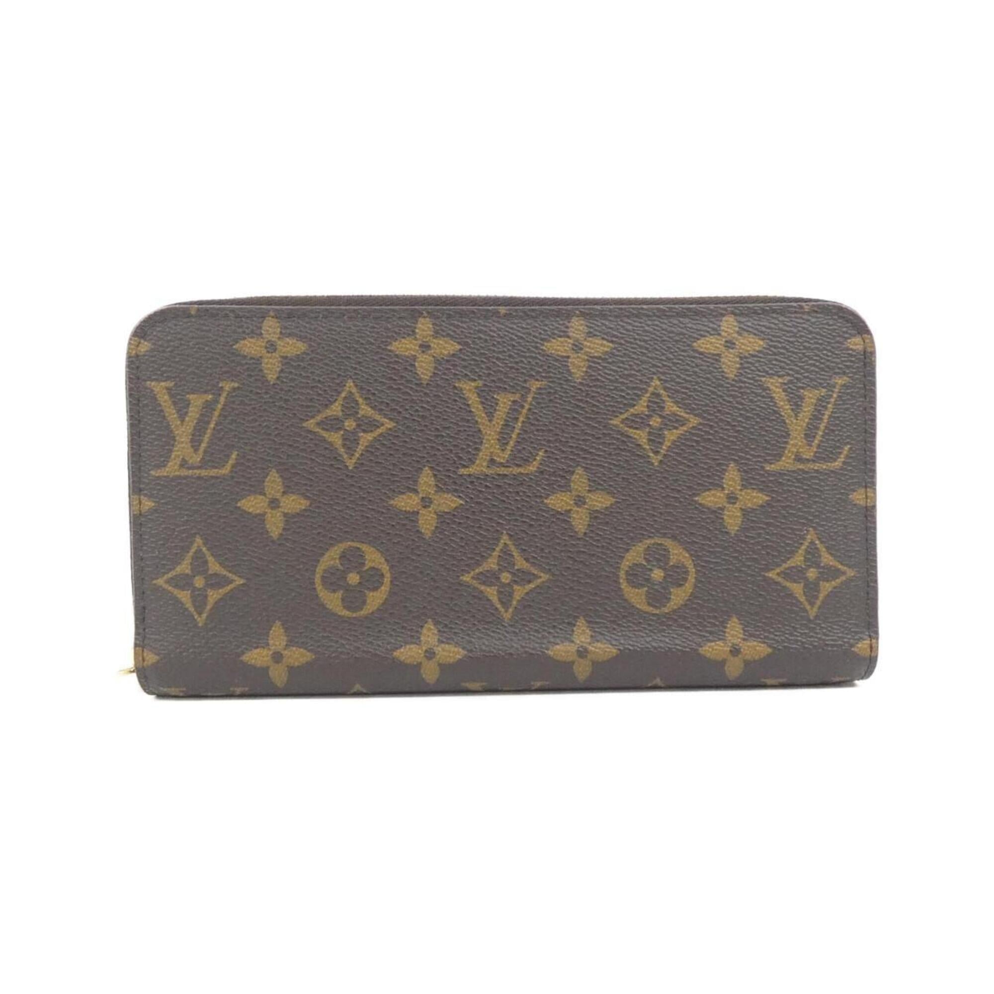 Louis Vuitton Monogram Fuchsia Marron Coated Canvas Long Wallet (Bi-Fold) (Pre-Owned)