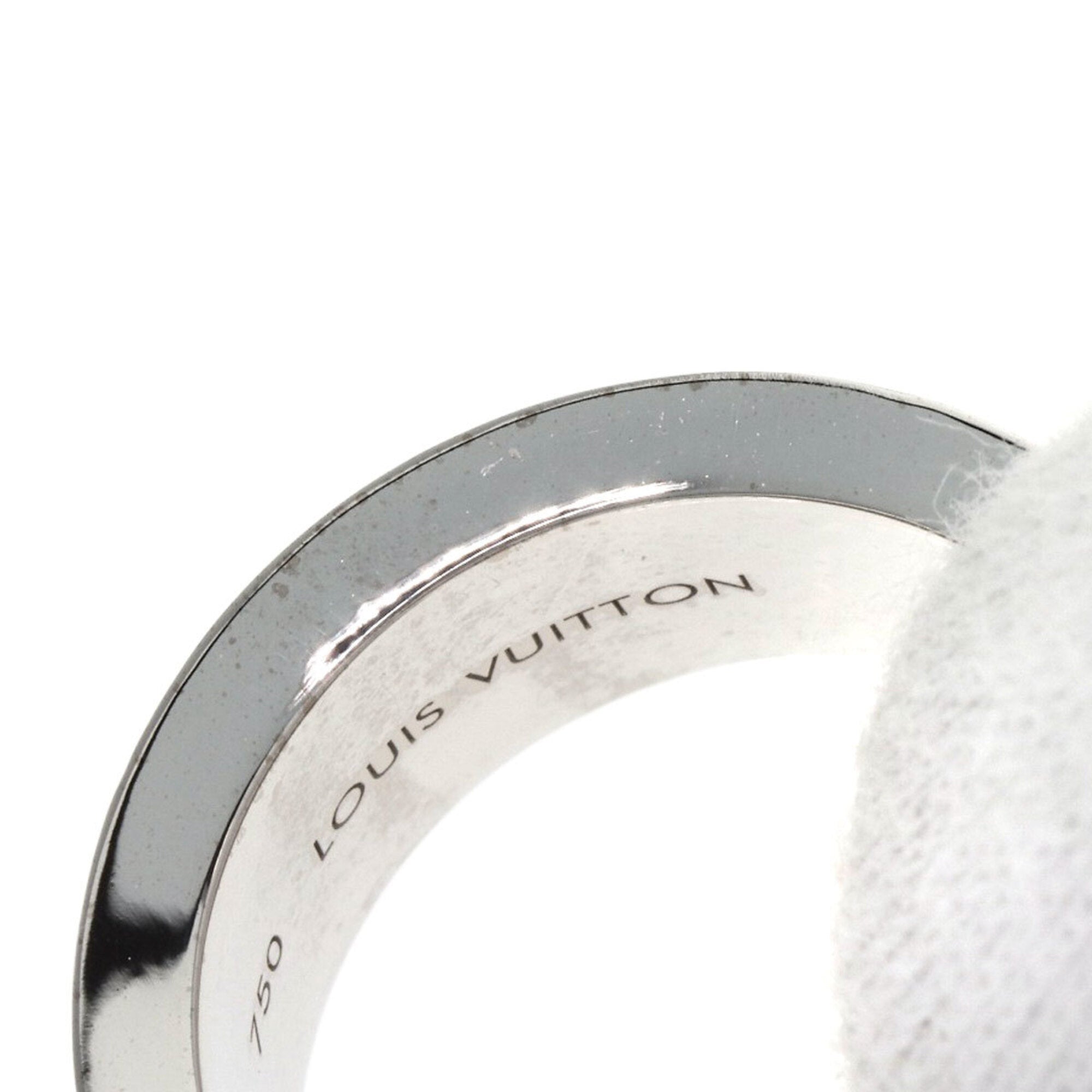 Louis Vuitton White Gold White Gold (18K) Band Ring (Pre-Owned)