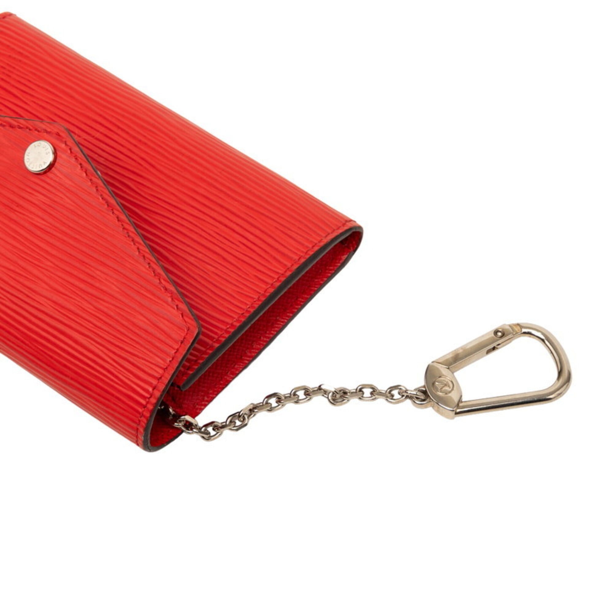Louis Vuitton Red Color Leather Coin Purse/Coin Case (Pre-Owned)