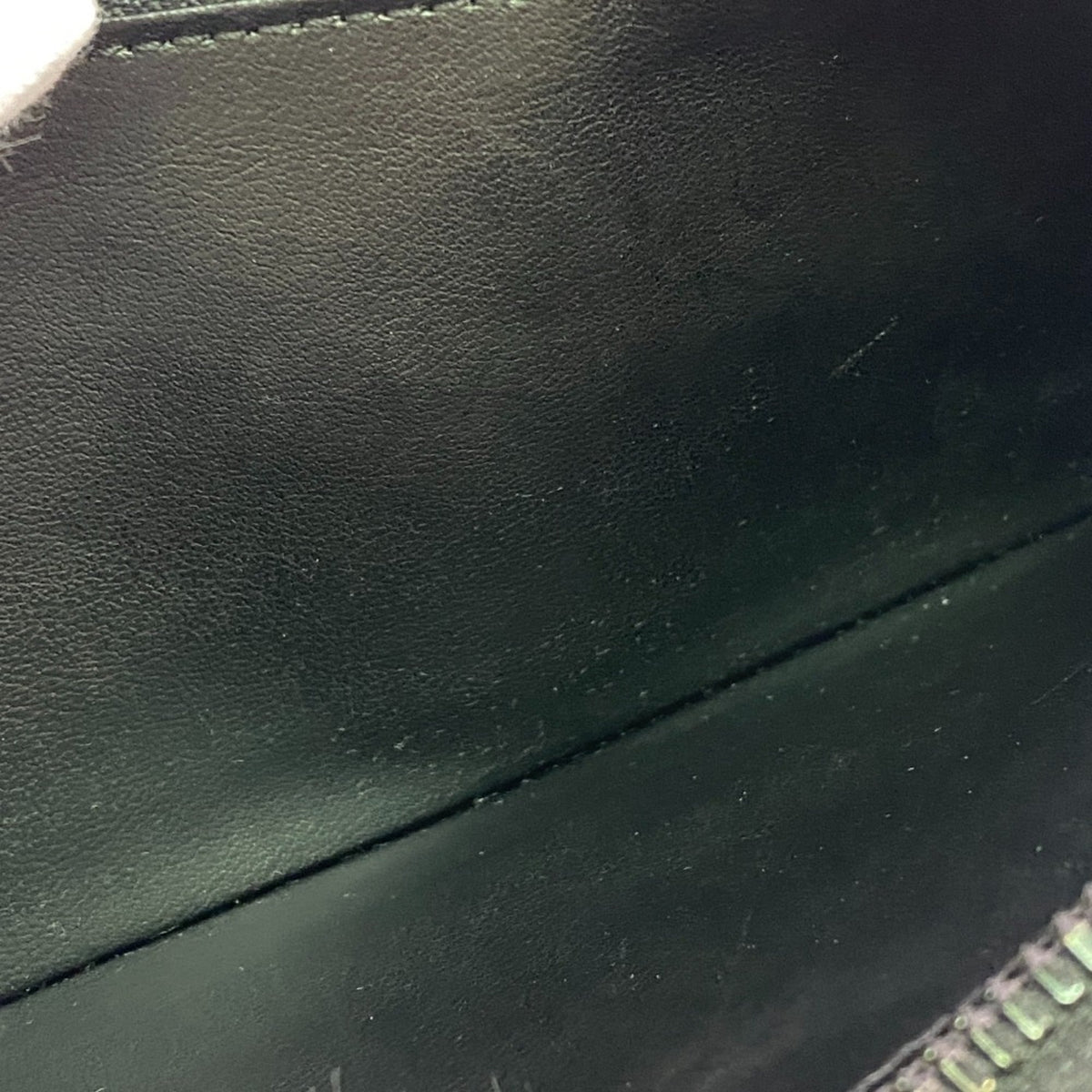 Louis Vuitton Monogram Black Green Purple Leather Long Wallet (Bi-Fold) (Pre-Owned)