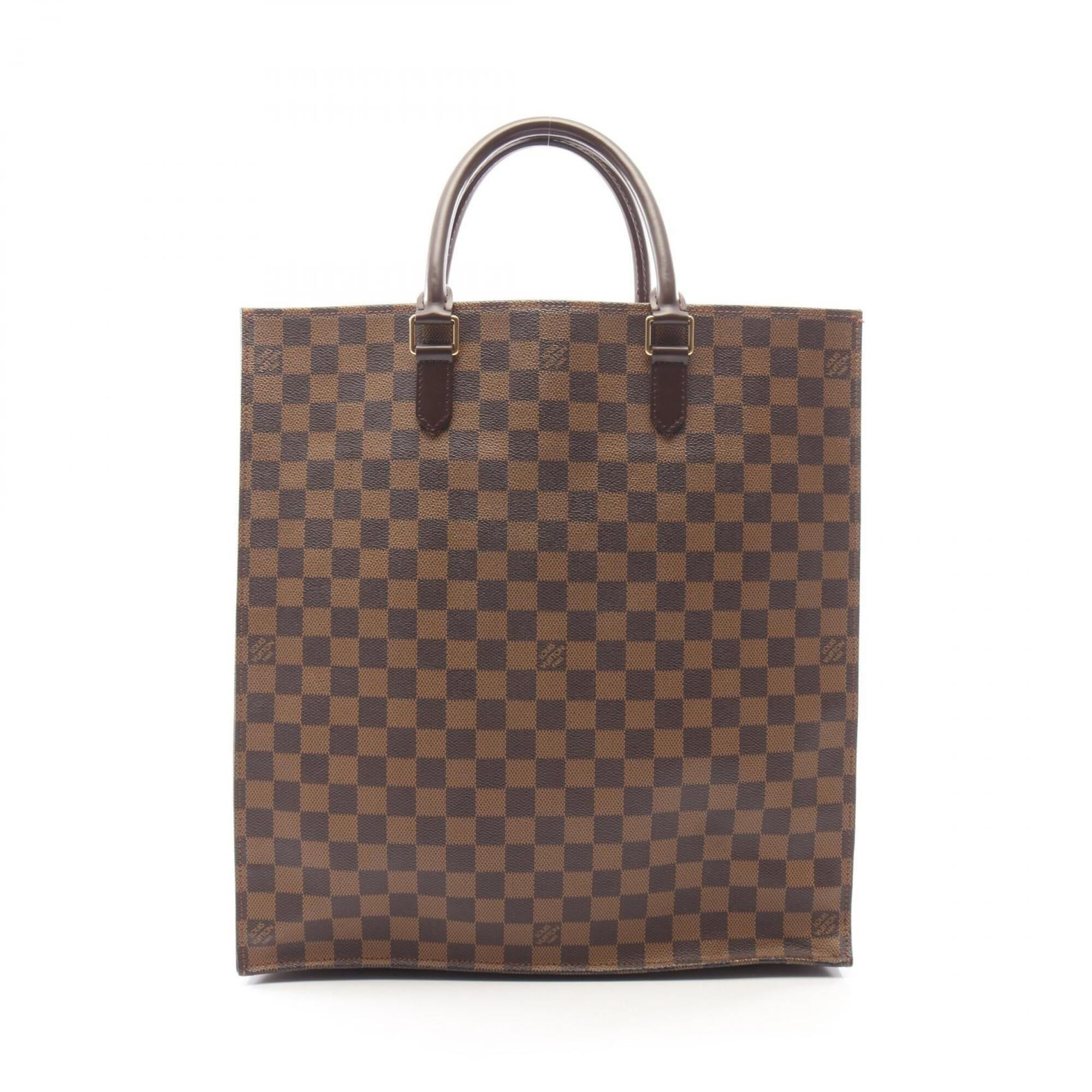 Louis Vuitton Brown Coated Canvas Pvc Leather Handbag Tote Bag (Pre-Owned)