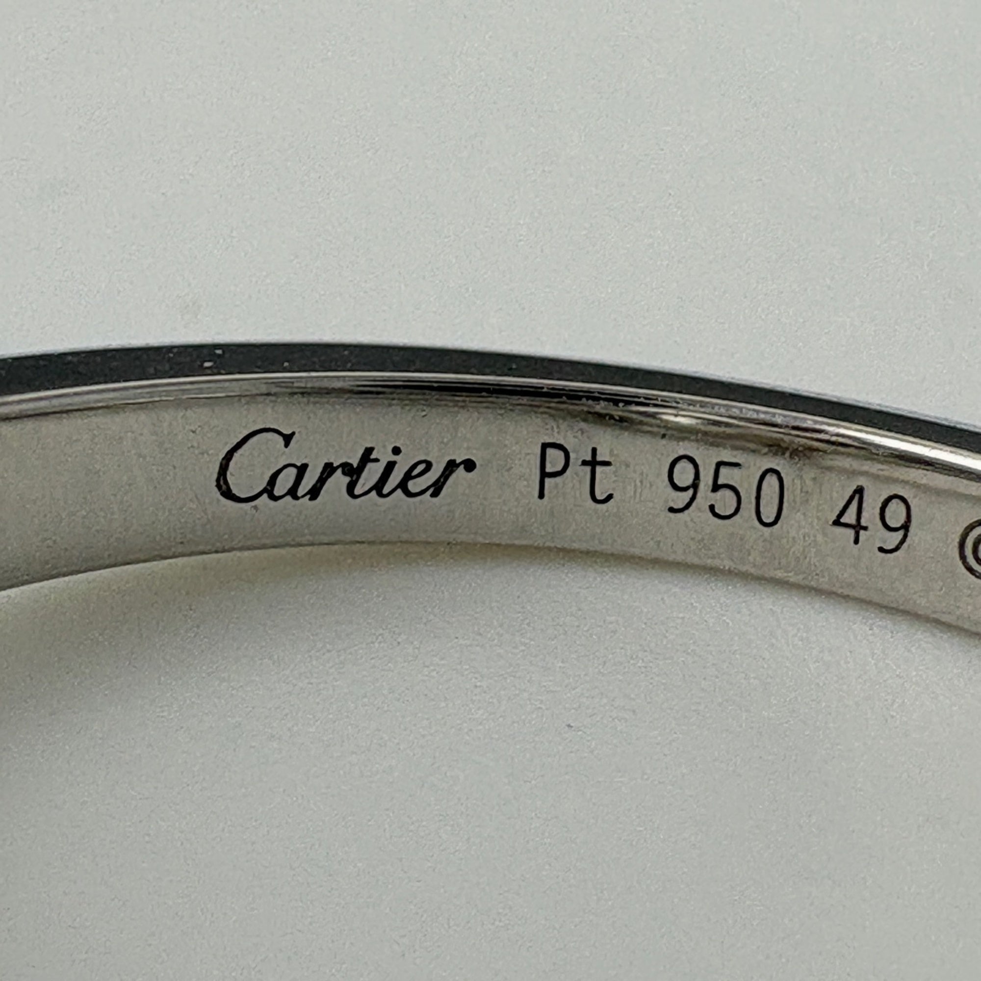 Cartier Platinum 950 Band Ring (Pre-Owned)