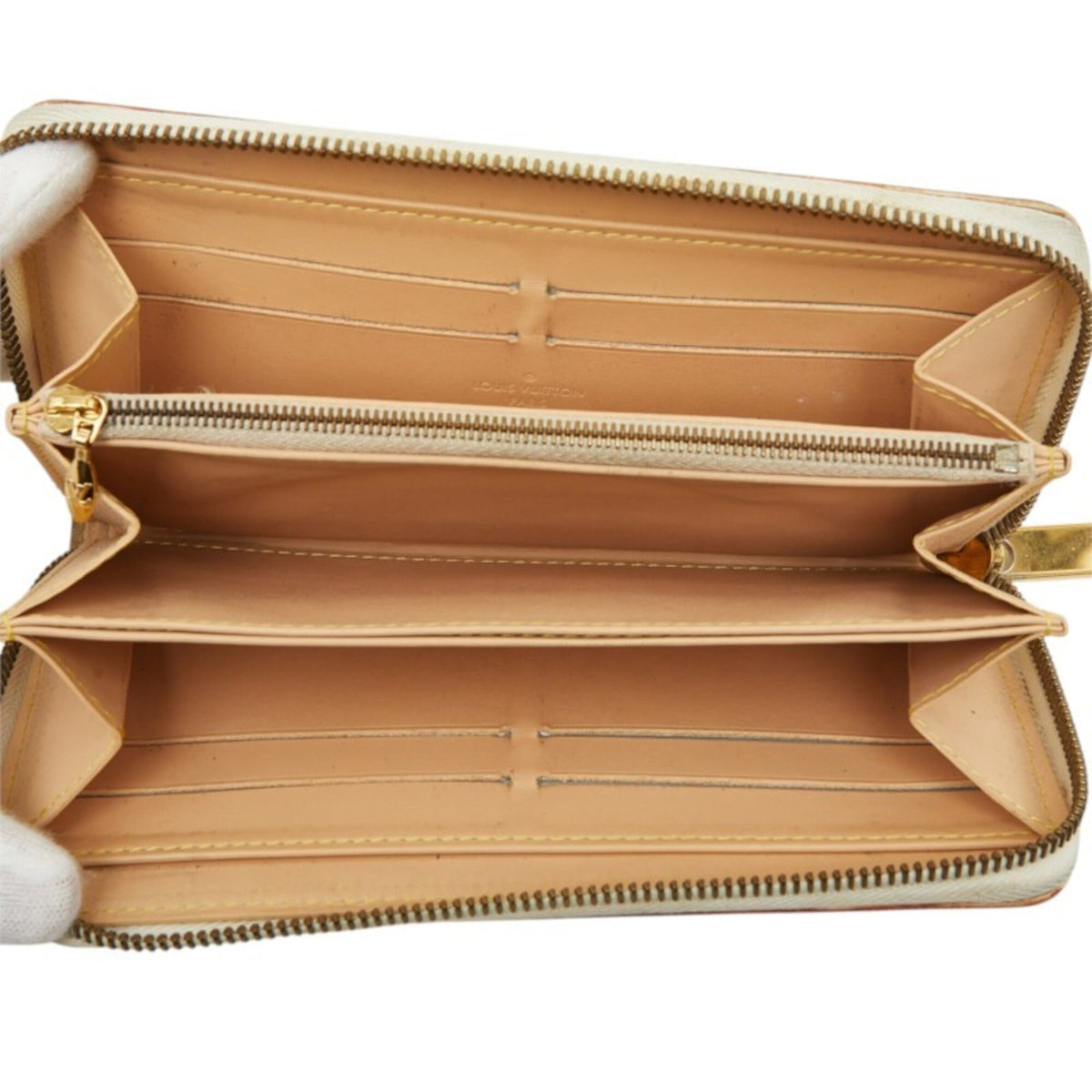 Louis Vuitton Multi-Color White Pvc Long Wallet (Bi-Fold) (Pre-Owned)