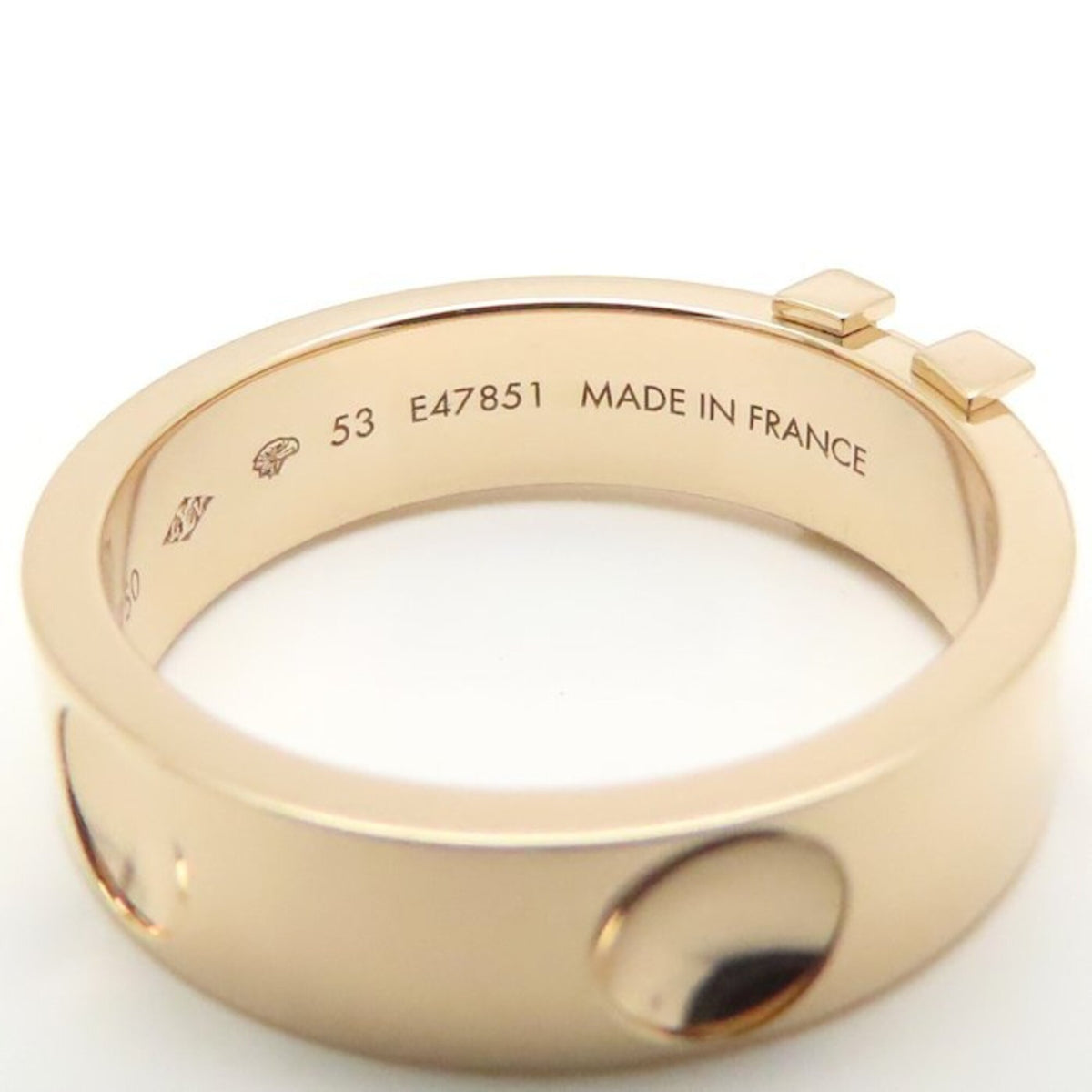 Louis Vuitton Pink Gold (18K) Band Ring (Pre-Owned)