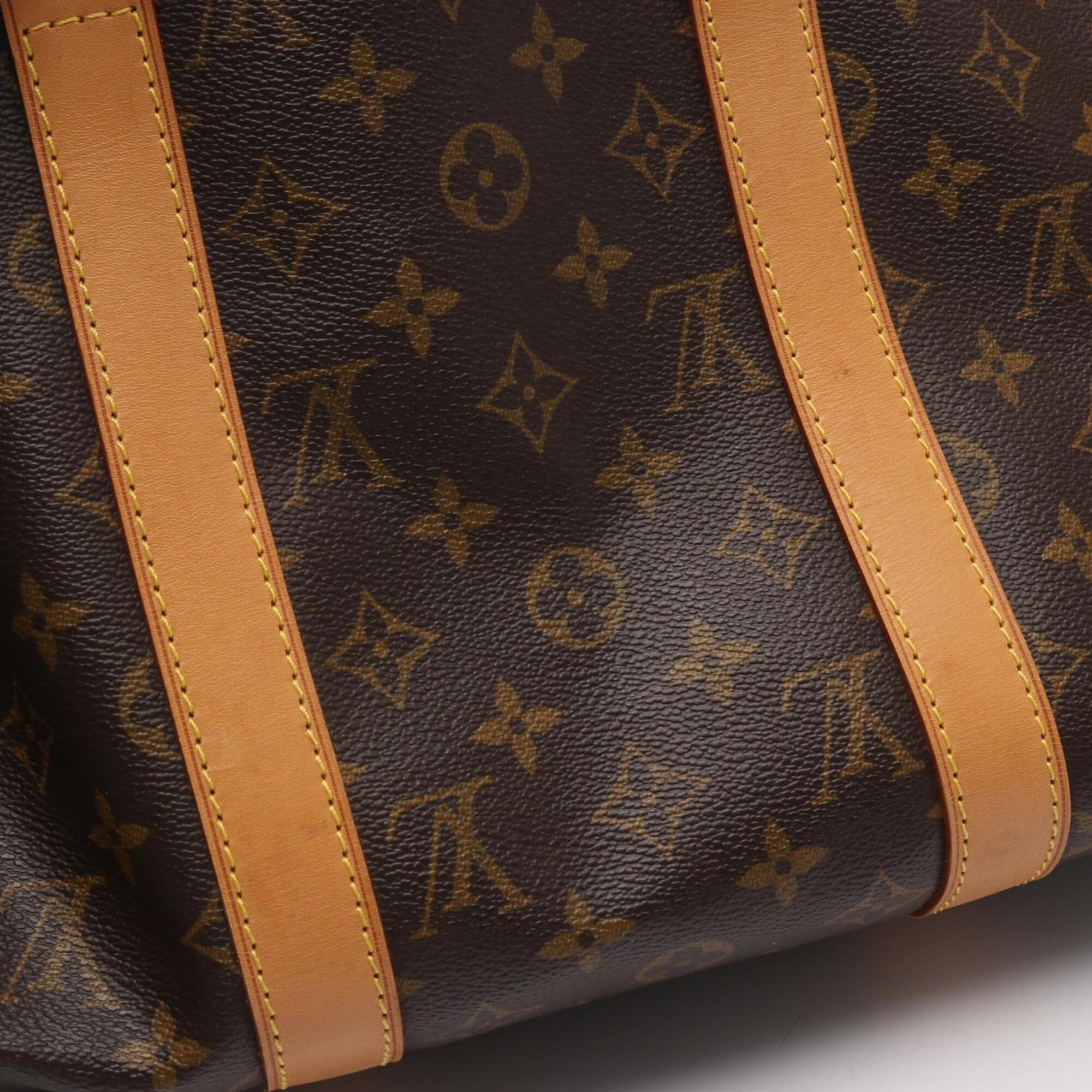 Louis Vuitton Brown Monogram Monogram Leather Boston Bag Handbag (Pre-Owned)