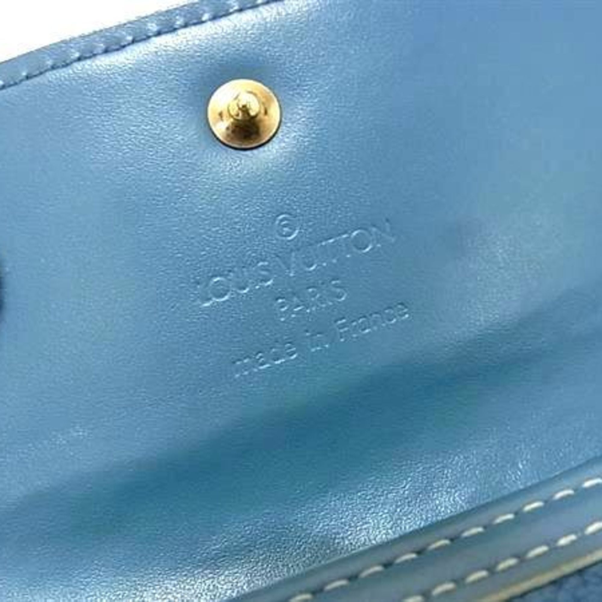 Louis Vuitton Suhali Blue Suhali Leather Coin Purse/Coin Case (Pre-Owned)