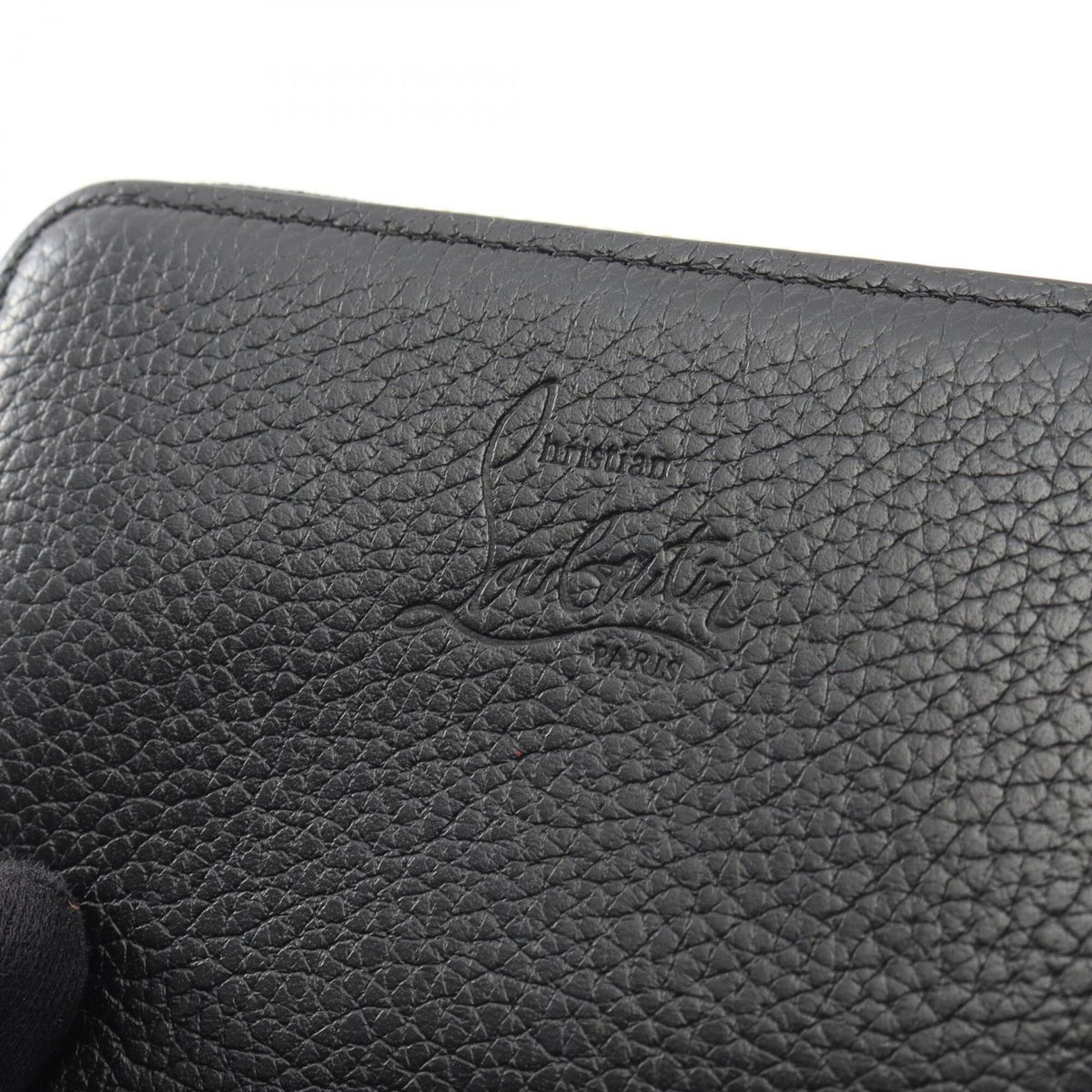 Christian Louboutin Black Leather Coin Purse/Coin Case (Pre-Owned)