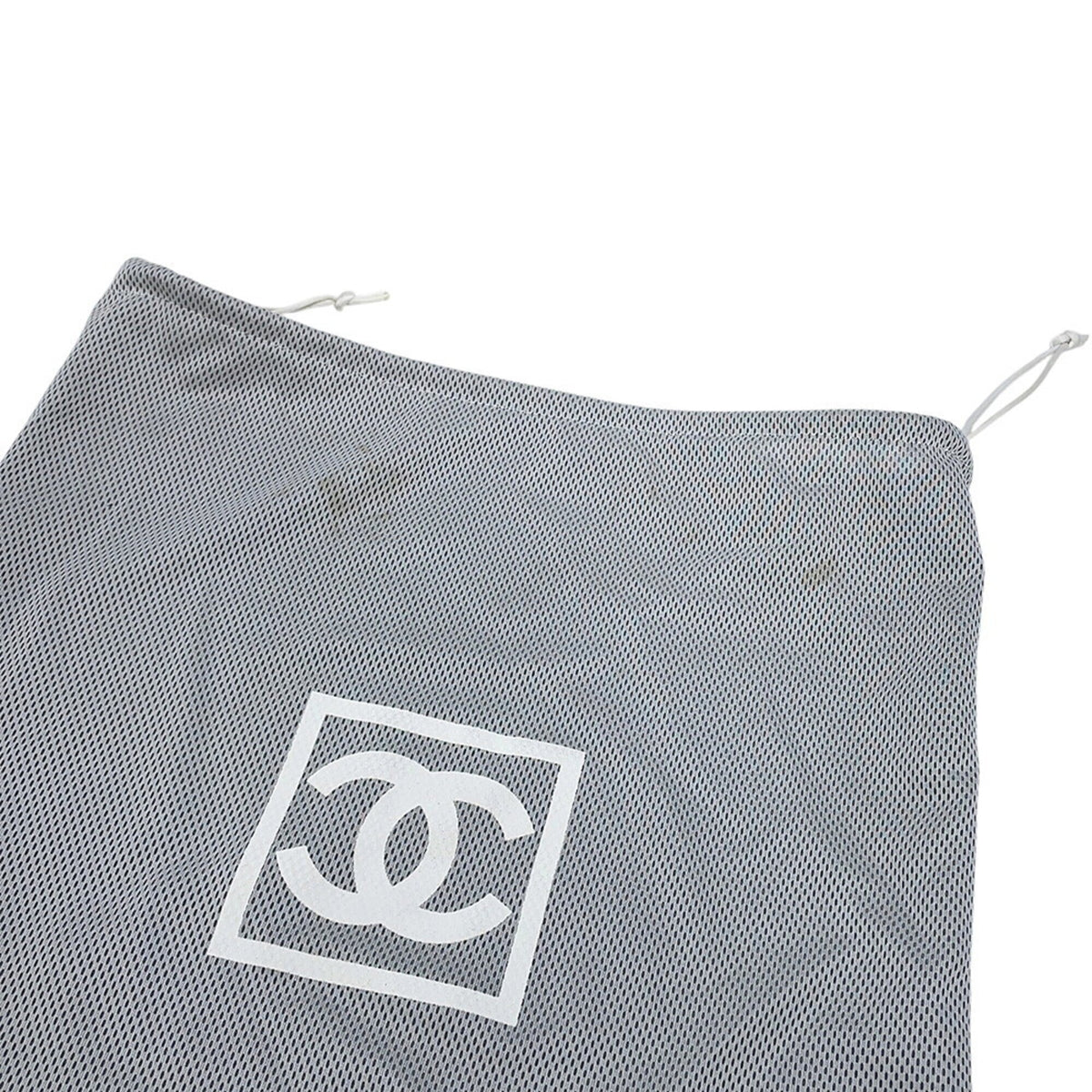 Chanel Sport Navy Black Nylon Felt Messenger Bag Shoulder Bag (Pre-Owned)