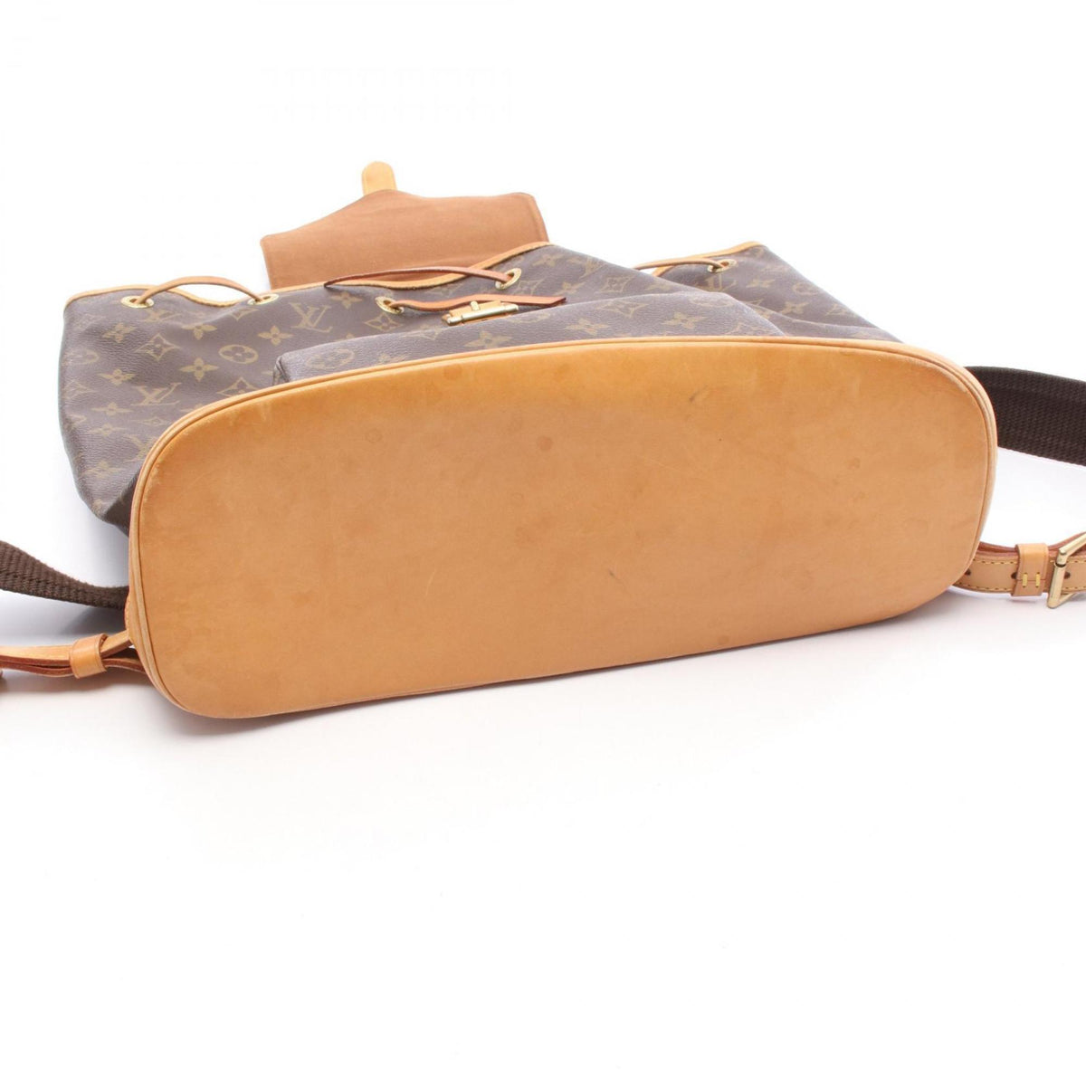 Louis Vuitton Brown Pvc Coated Canvas Monogram Leather Backpack (Pre-Owned)