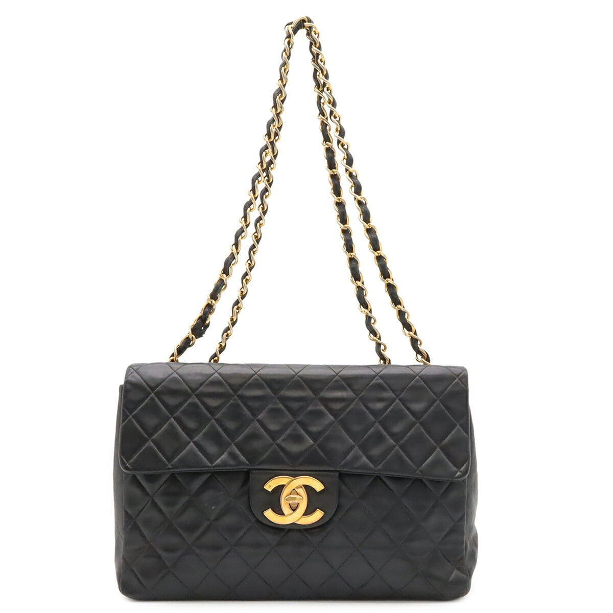 Chanel Black Leather Shoulder Bag (Pre-Owned)