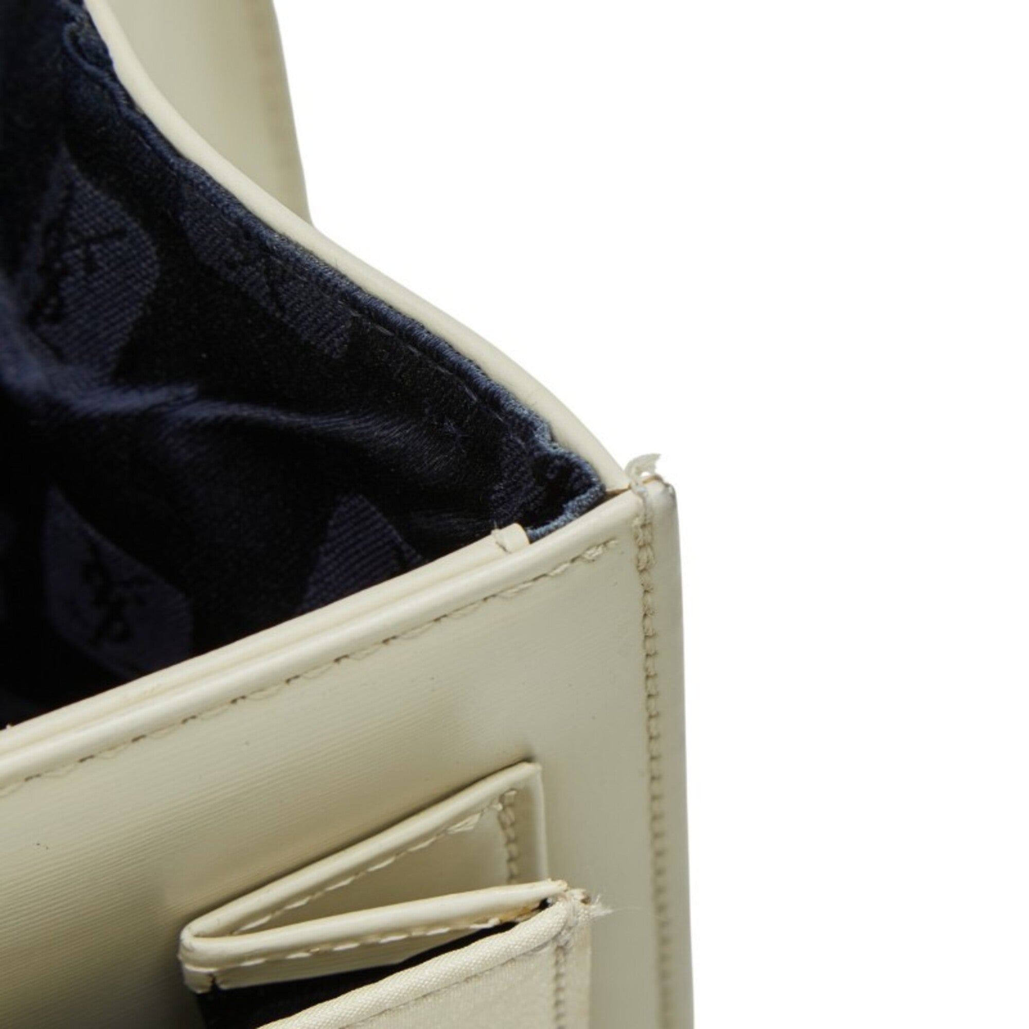 Saint Laurent White Leather Handbag Shoulder Bag (Pre-Owned)