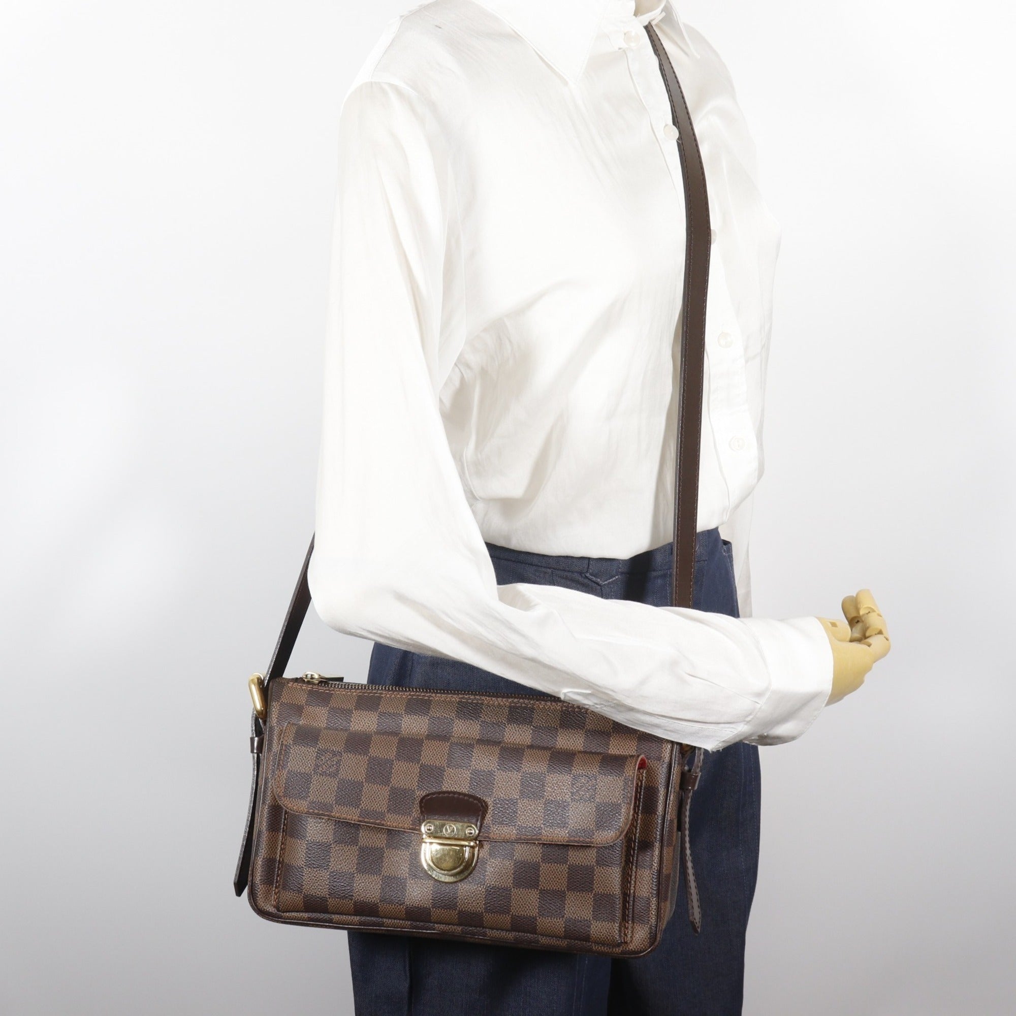 Louis Vuitton Damier Brown Damier Canvas Shoulder Bag (Pre-Owned)
