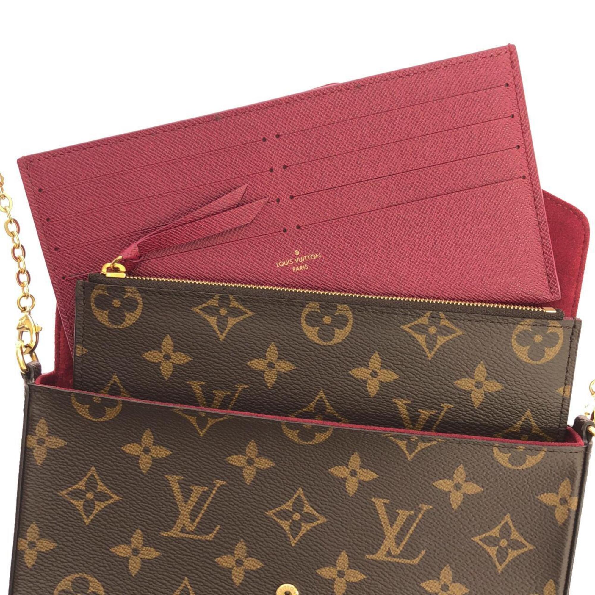Louis Vuitton Marron Coated Canvas Shoulder Bag (Pre-Owned)